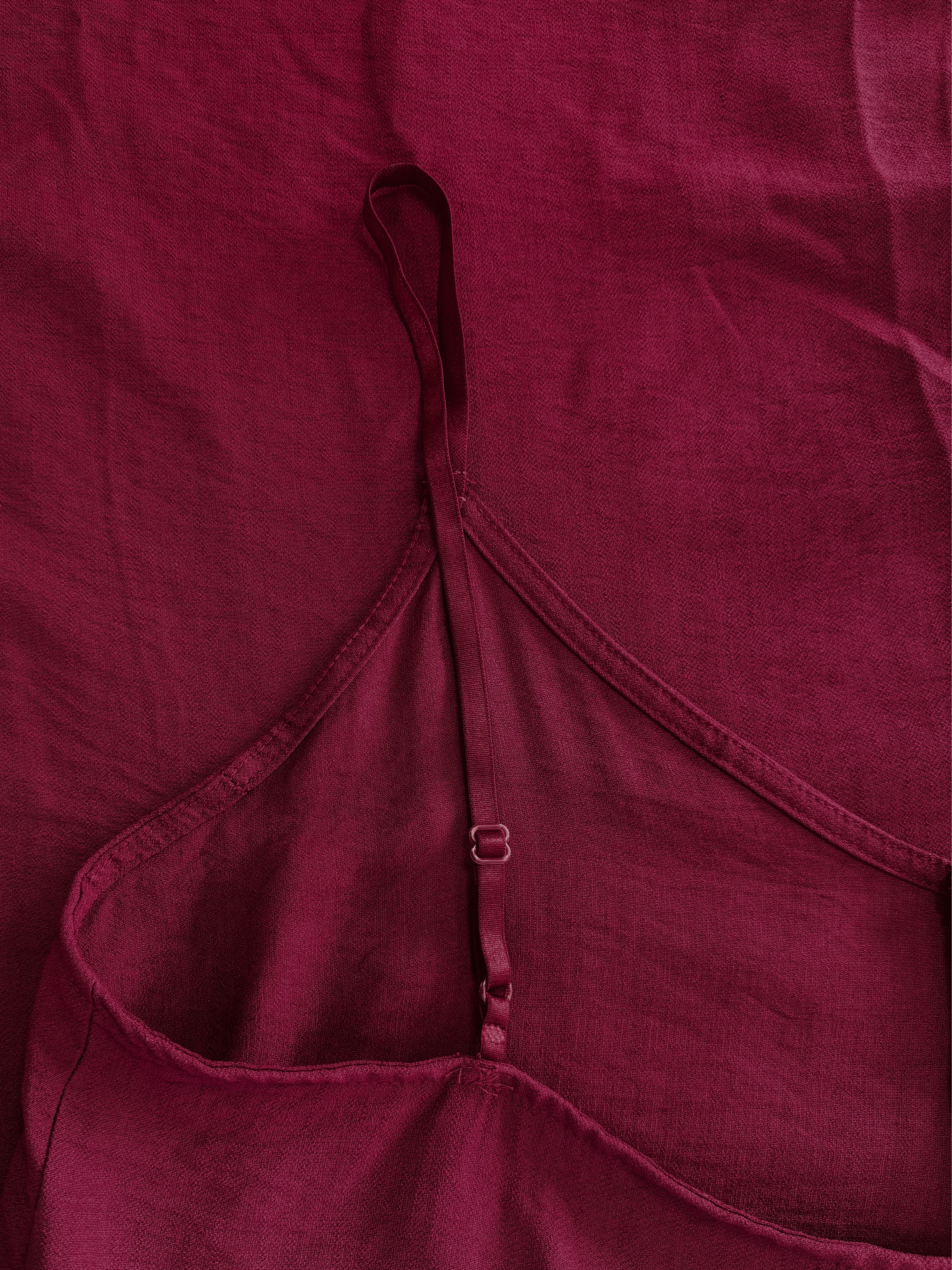 Anna Maxi Dress | Bordeaux | Tall - Image 5