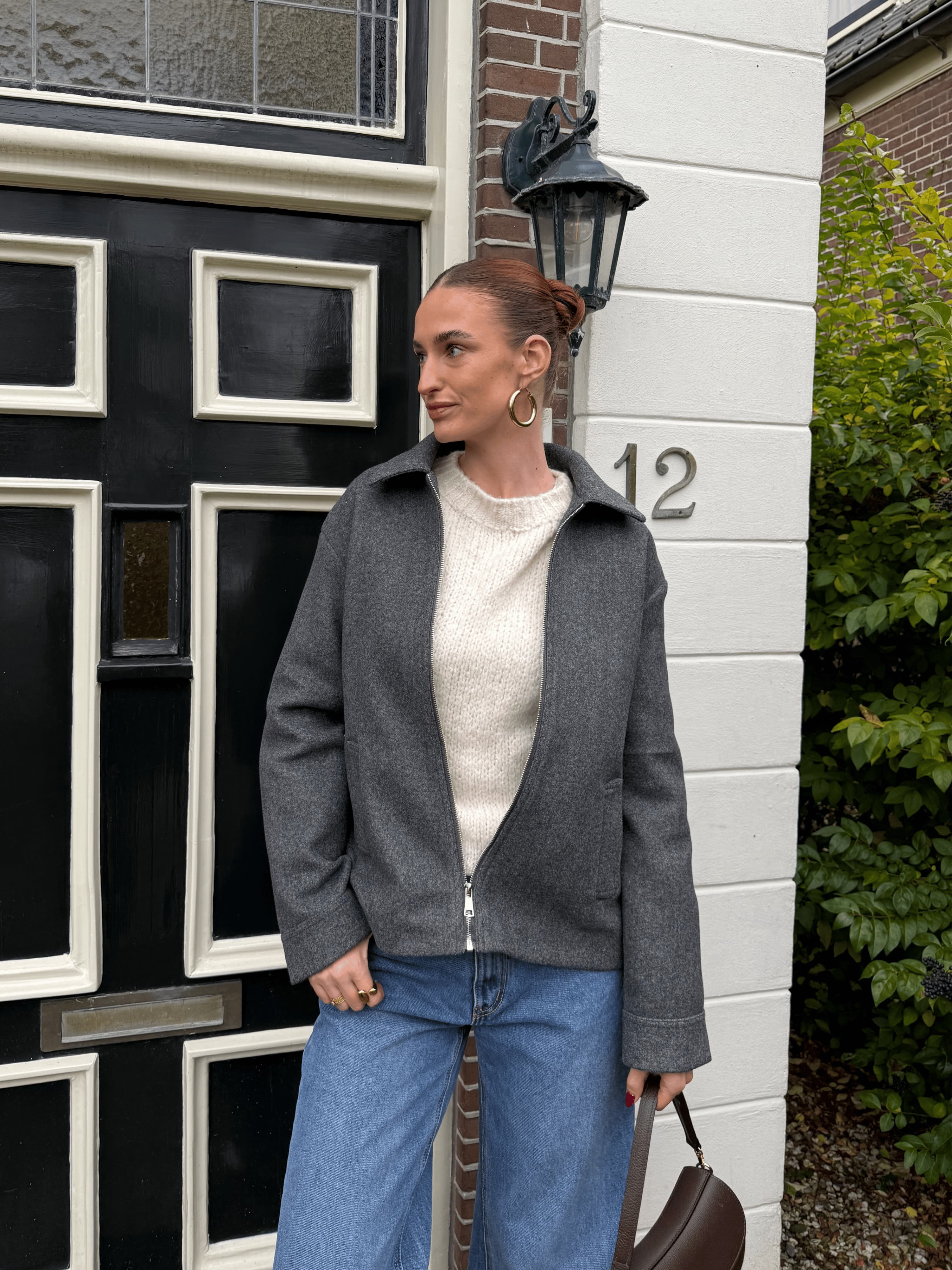 Aya oversized jacket | Grijs | Tall - Image 2