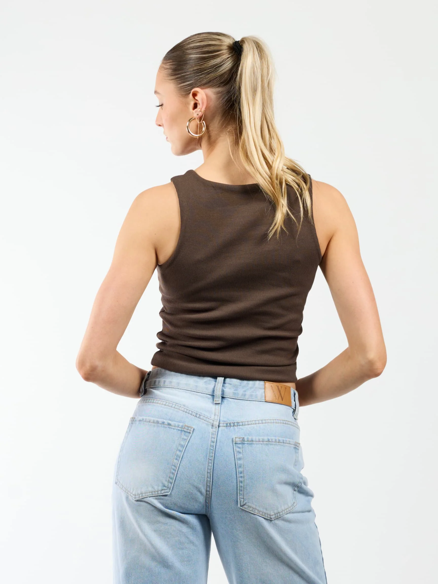 Noa Basic Tank Top | Bruin | Tall - Image 5