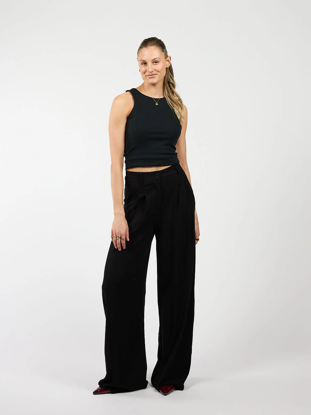 Noa Basic Tank Top | Zwart | Tall - Image 5