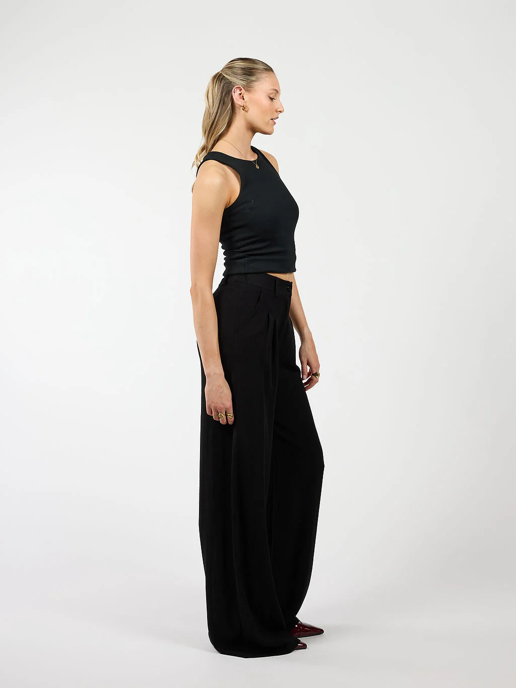 Noa Basic Tank Top | Zwart | Tall - Image 6
