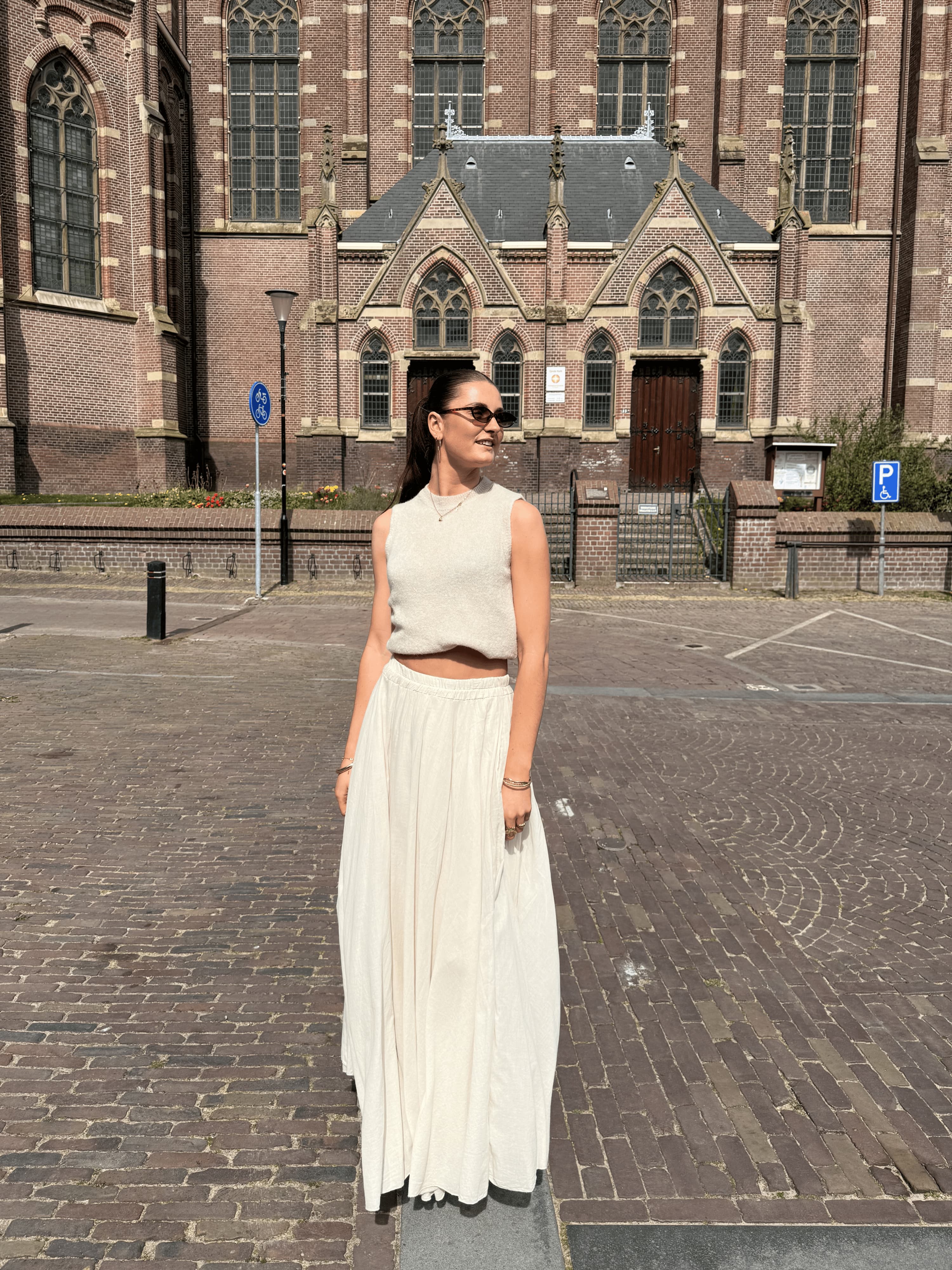 Celine Maxi Rok | Beige | Tall - Image 2