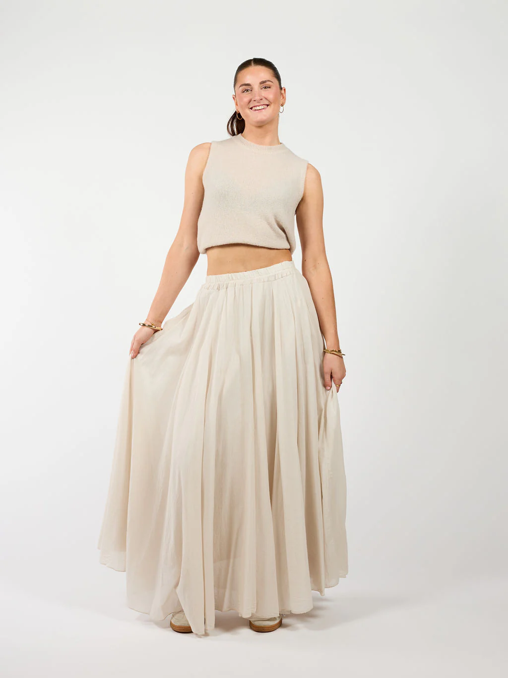 Celine Maxi Rok | Beige | Tall - Image 4