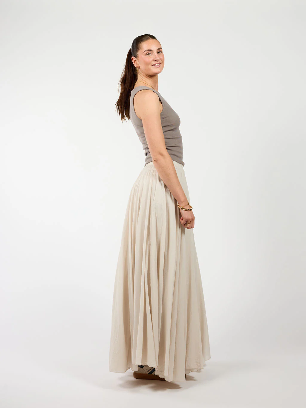 Celine Maxi Rok | Beige | Tall - Image 6