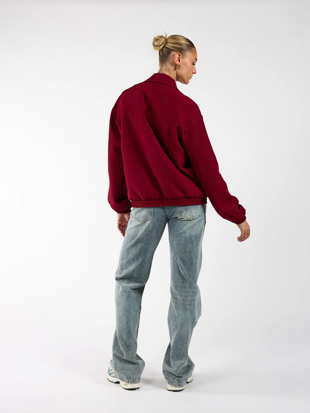 Lily jacket met kraag | Bordeaux | Tall - Image 8