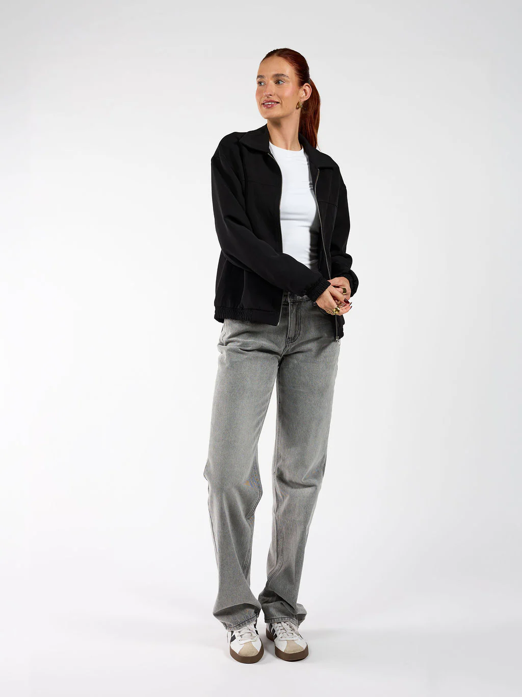 Lily jacket met kraag | Zwart | Tall - Image 3