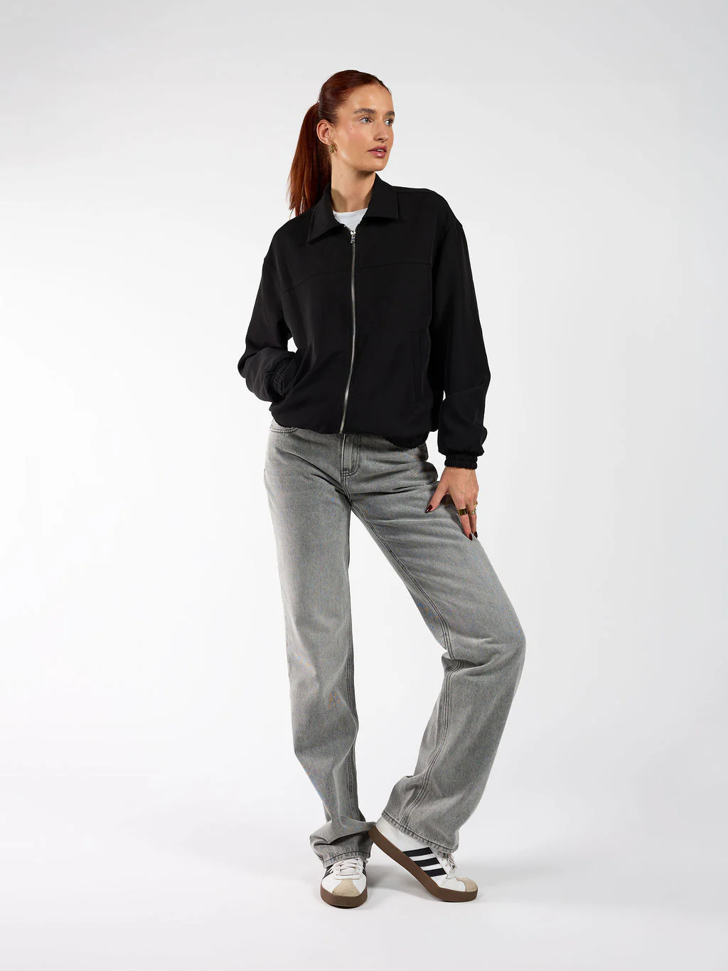 Lily jacket met kraag | Zwart | Tall - Image 4