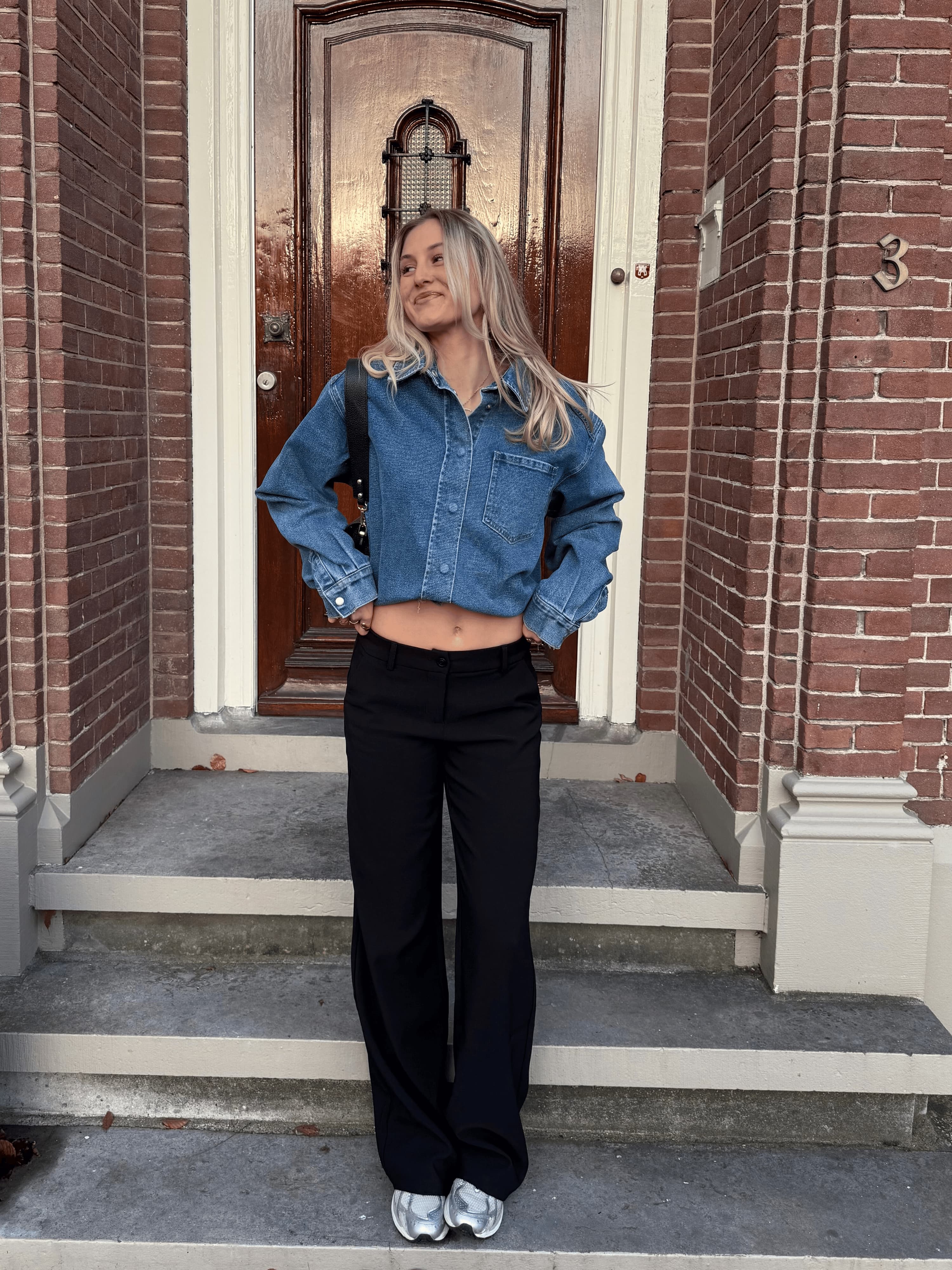 Indy | Co-ord | Denim jacket | Blauw | Stretch | Tall - Image 3
