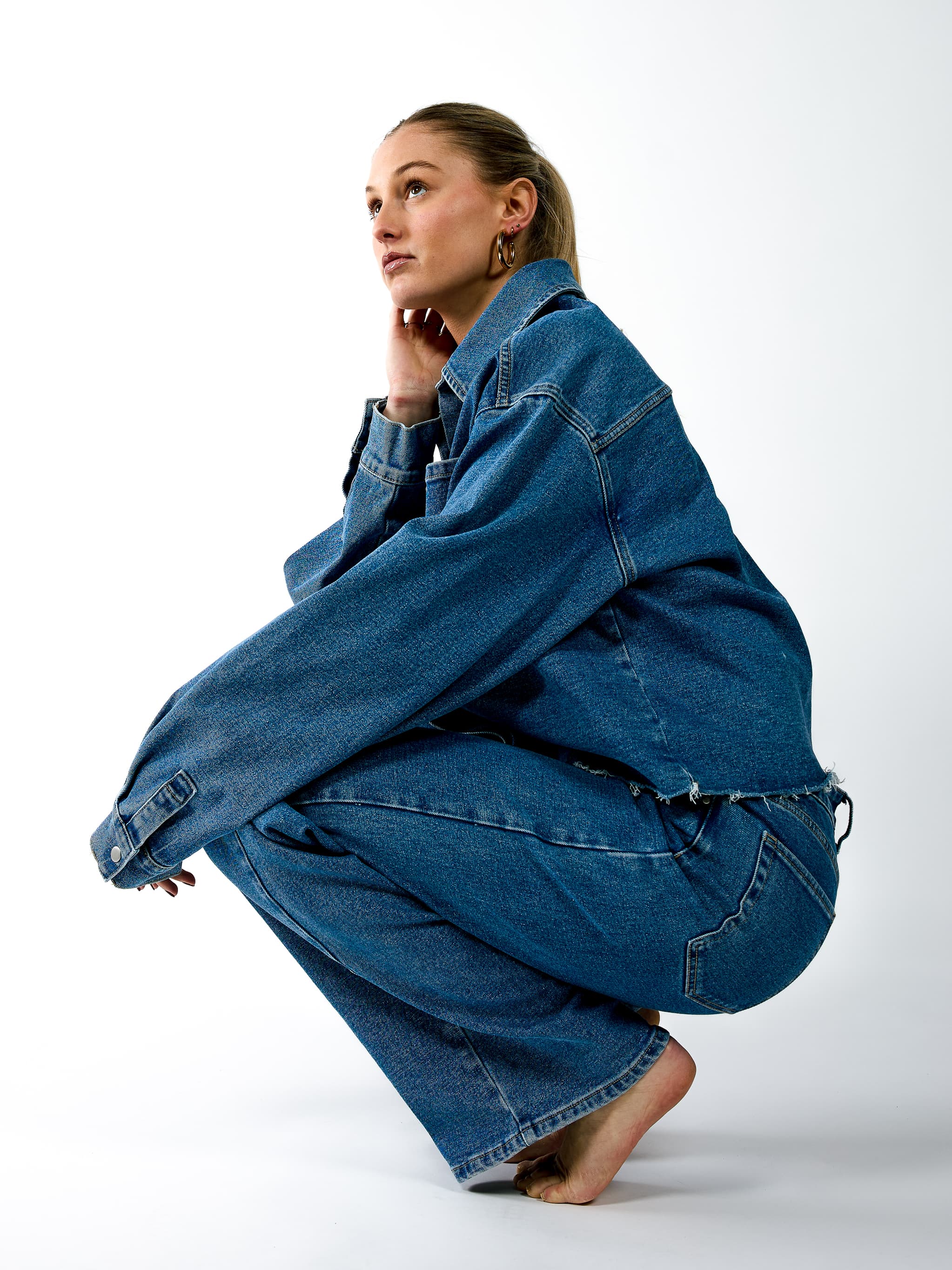 Indy | Co-ord | Denim jacket | Blauw | Stretch | Tall - Image 8
