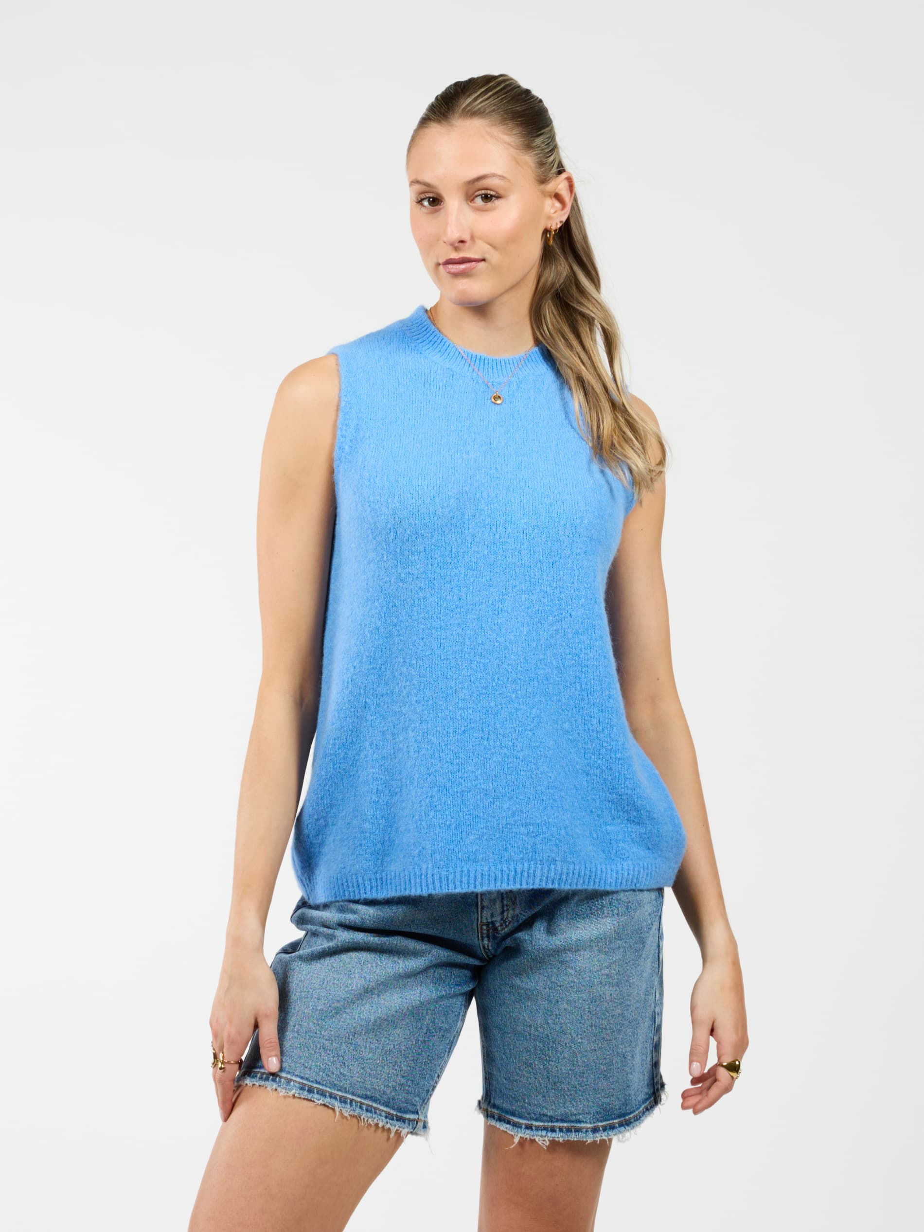 Isa Knitted Spencer | Blauw | Tall