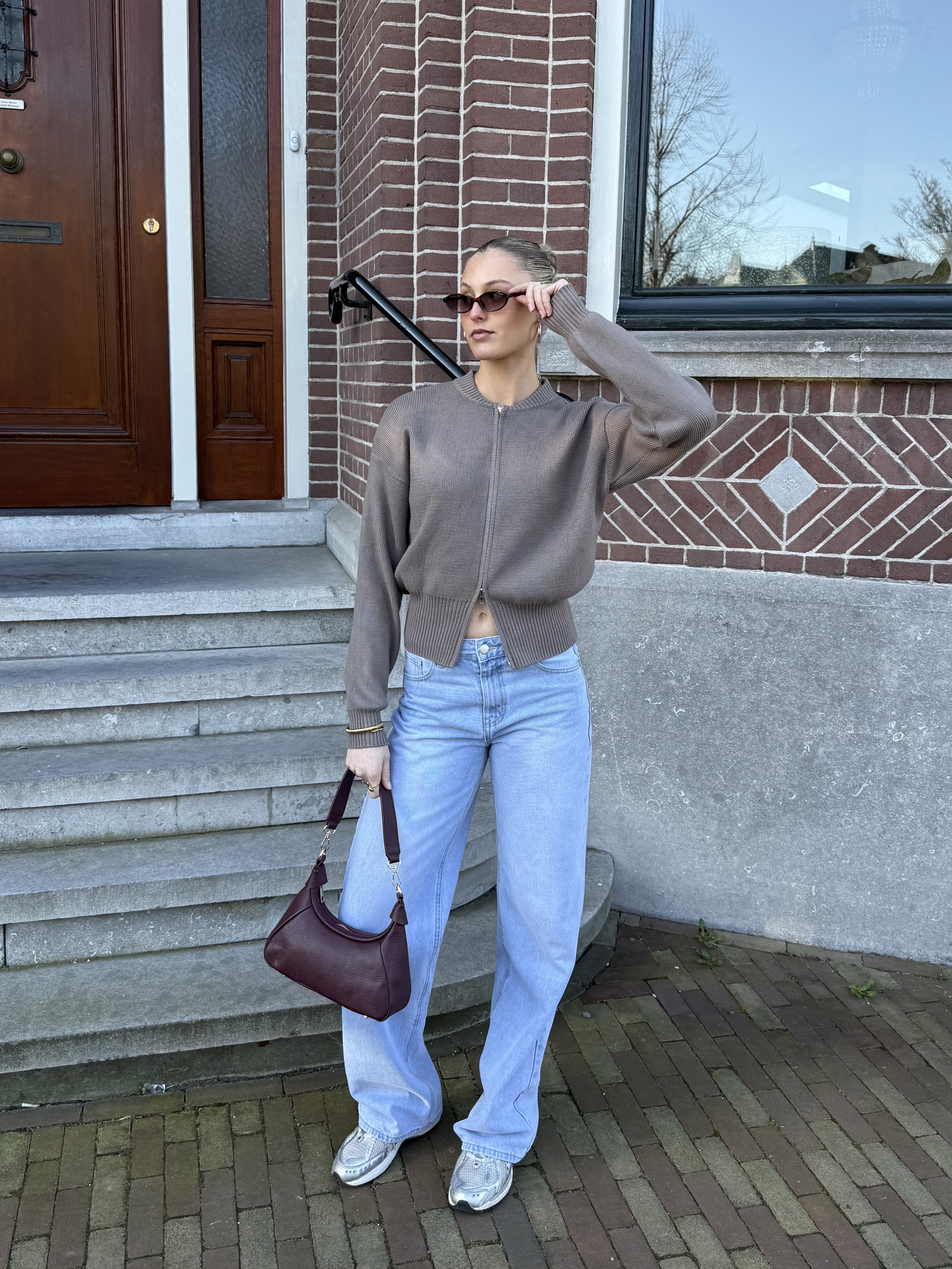 Jade Super Wide Leg Jeans | Mid-waist | Blauw | Tall - Image 3