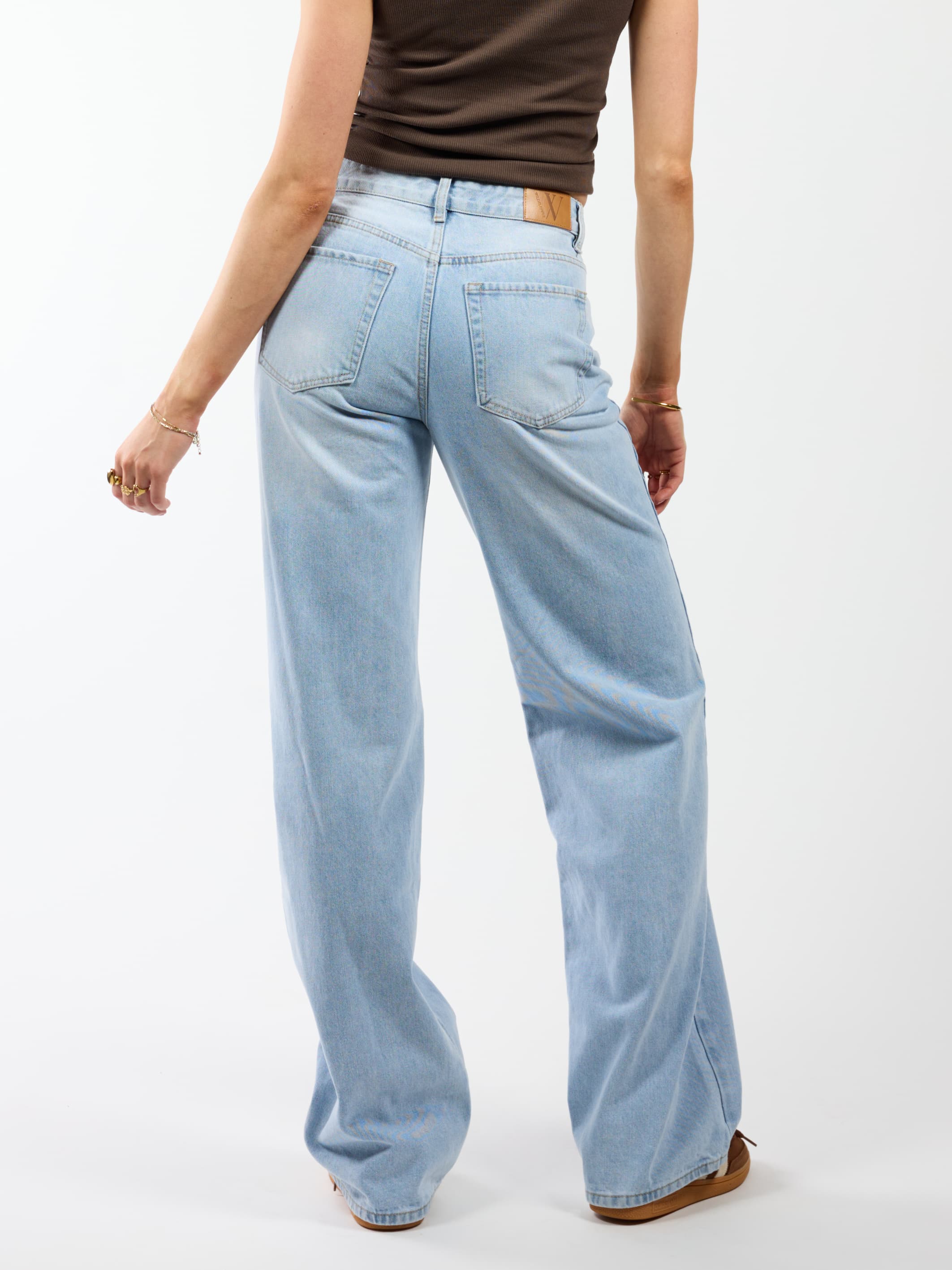 Jade Super Wide Leg Jeans | Mid-waist | Blauw | Tall - Image 5