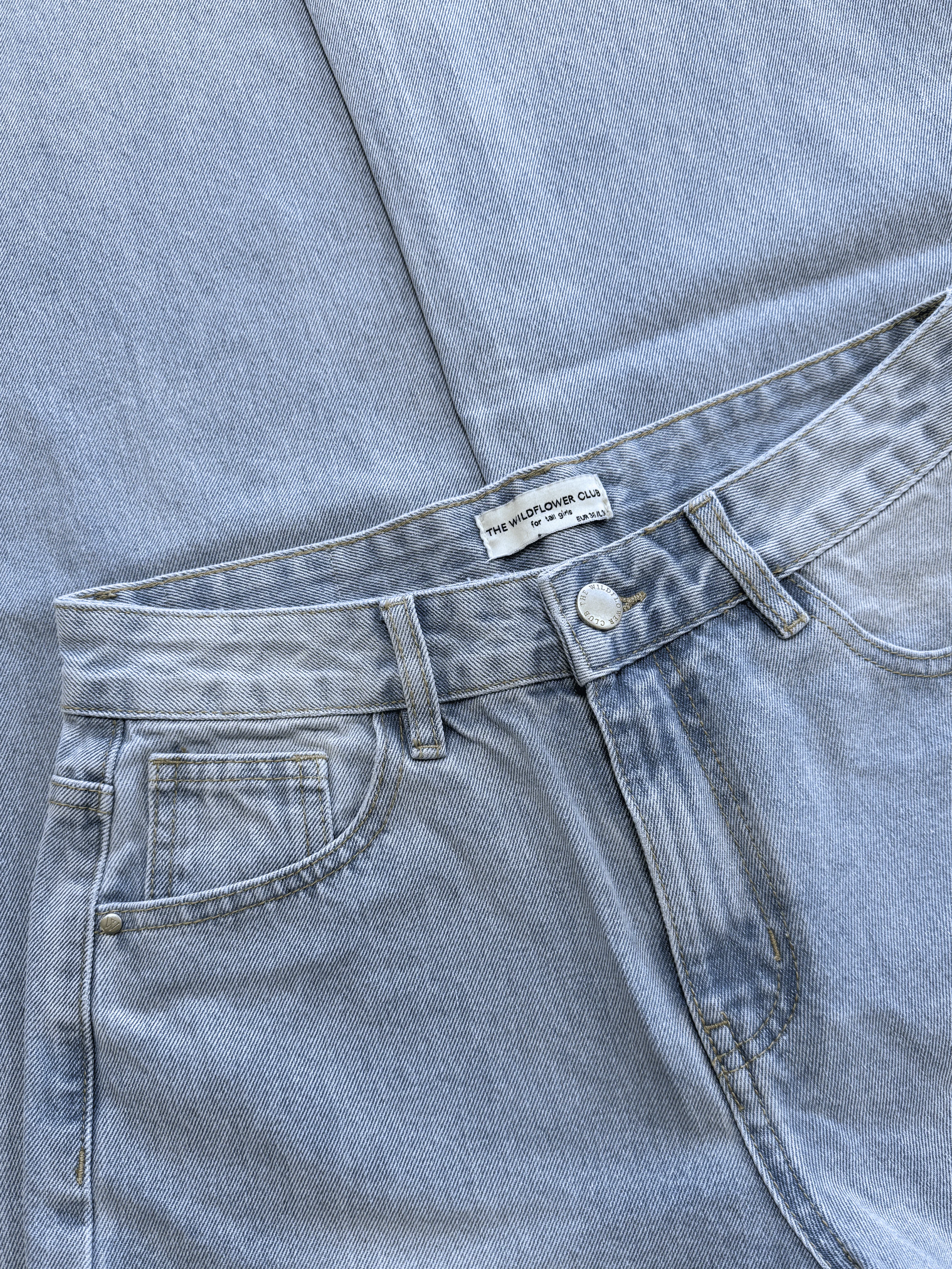 Jade Super Wide Leg Jeans | Mid-waist | Blauw | Tall - Image 9