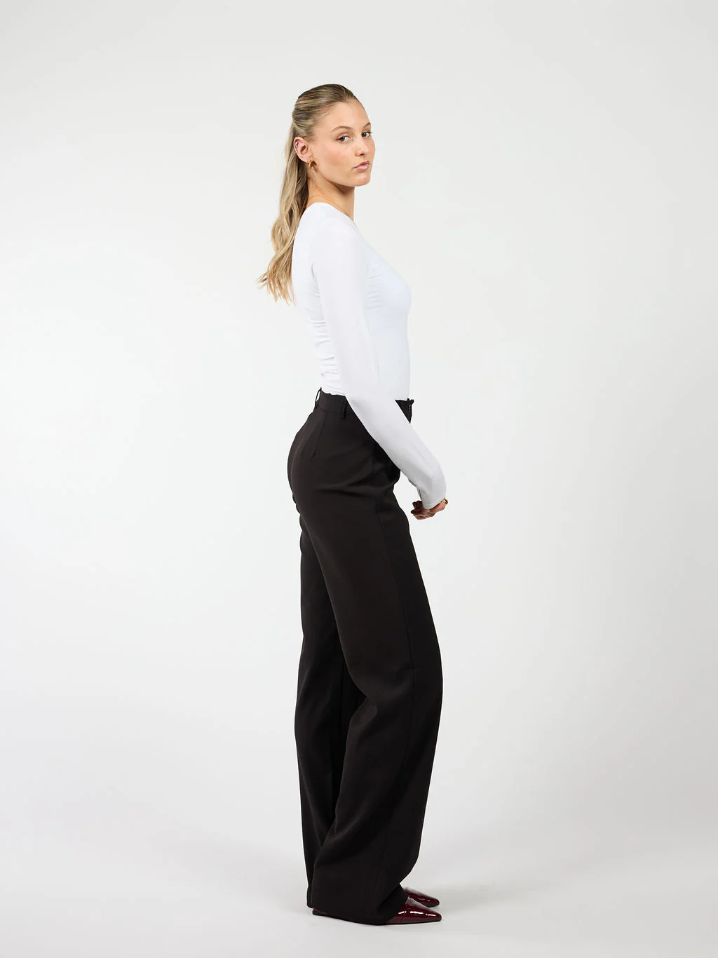 Jula wide leg pantalon | Zwart | Tall - Image 4