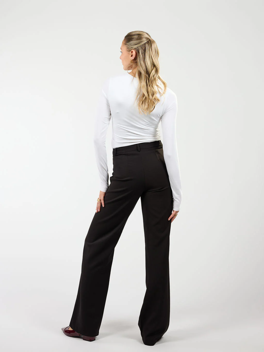 Jula wide leg pantalon | Zwart | Tall - Image 5