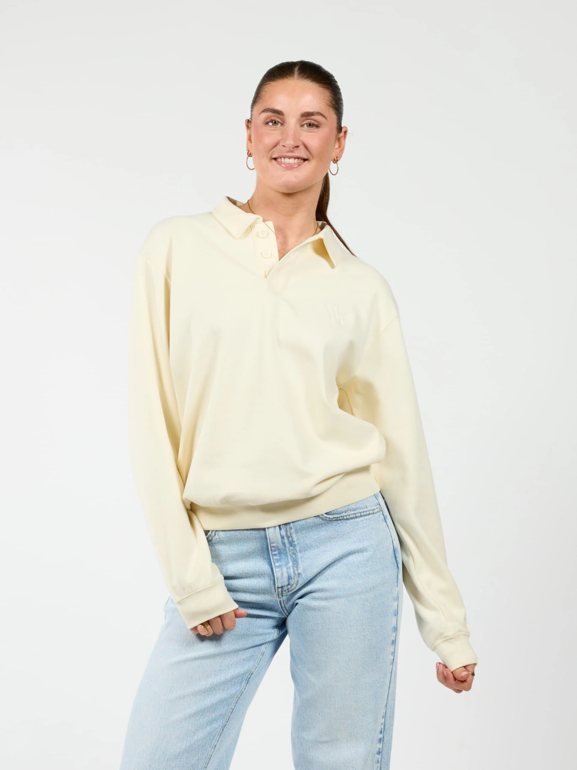 June | Sweater met polokraag | Butter | Tall