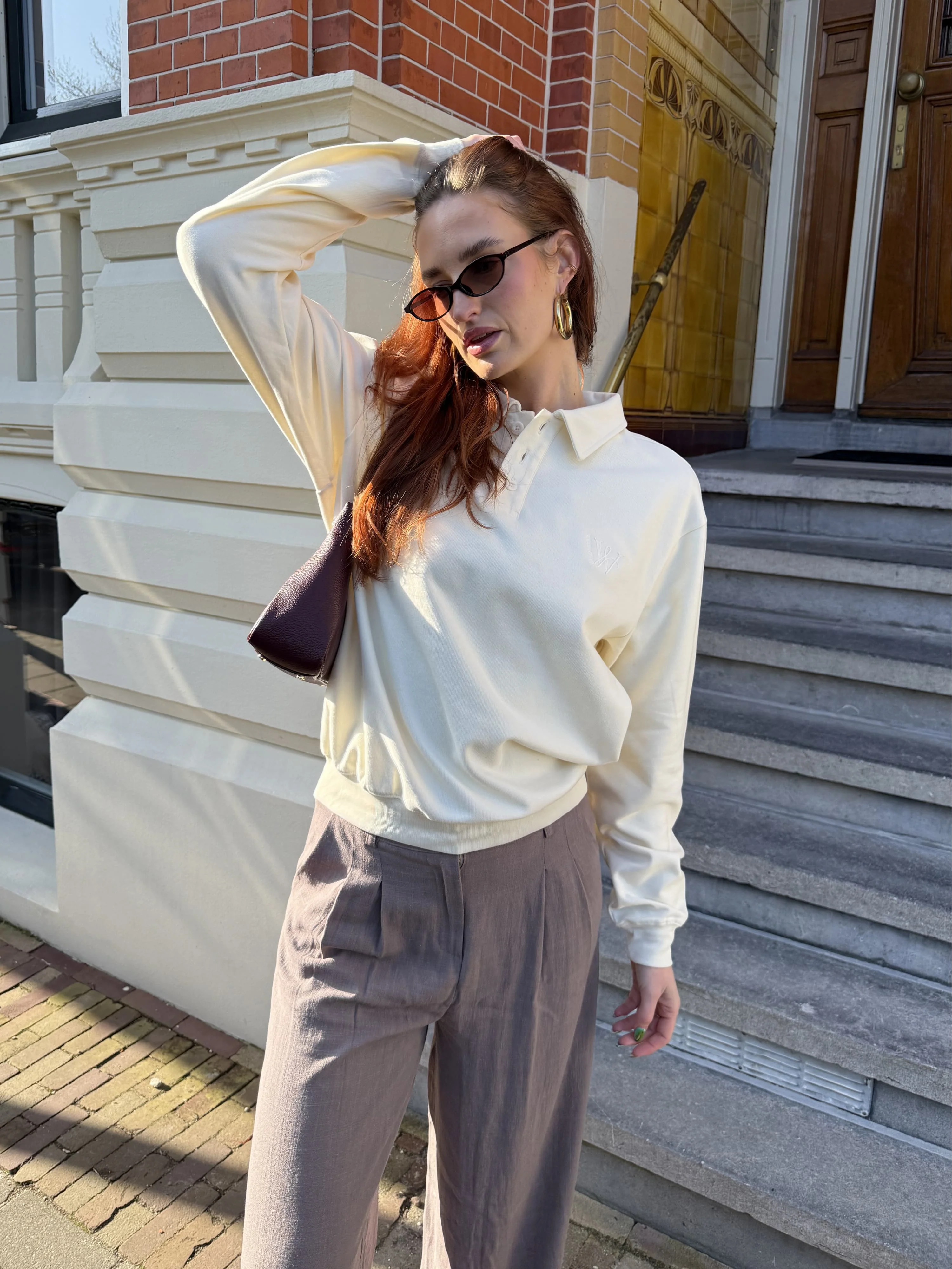 June | Sweater met polokraag | Butter | Tall - Image 3