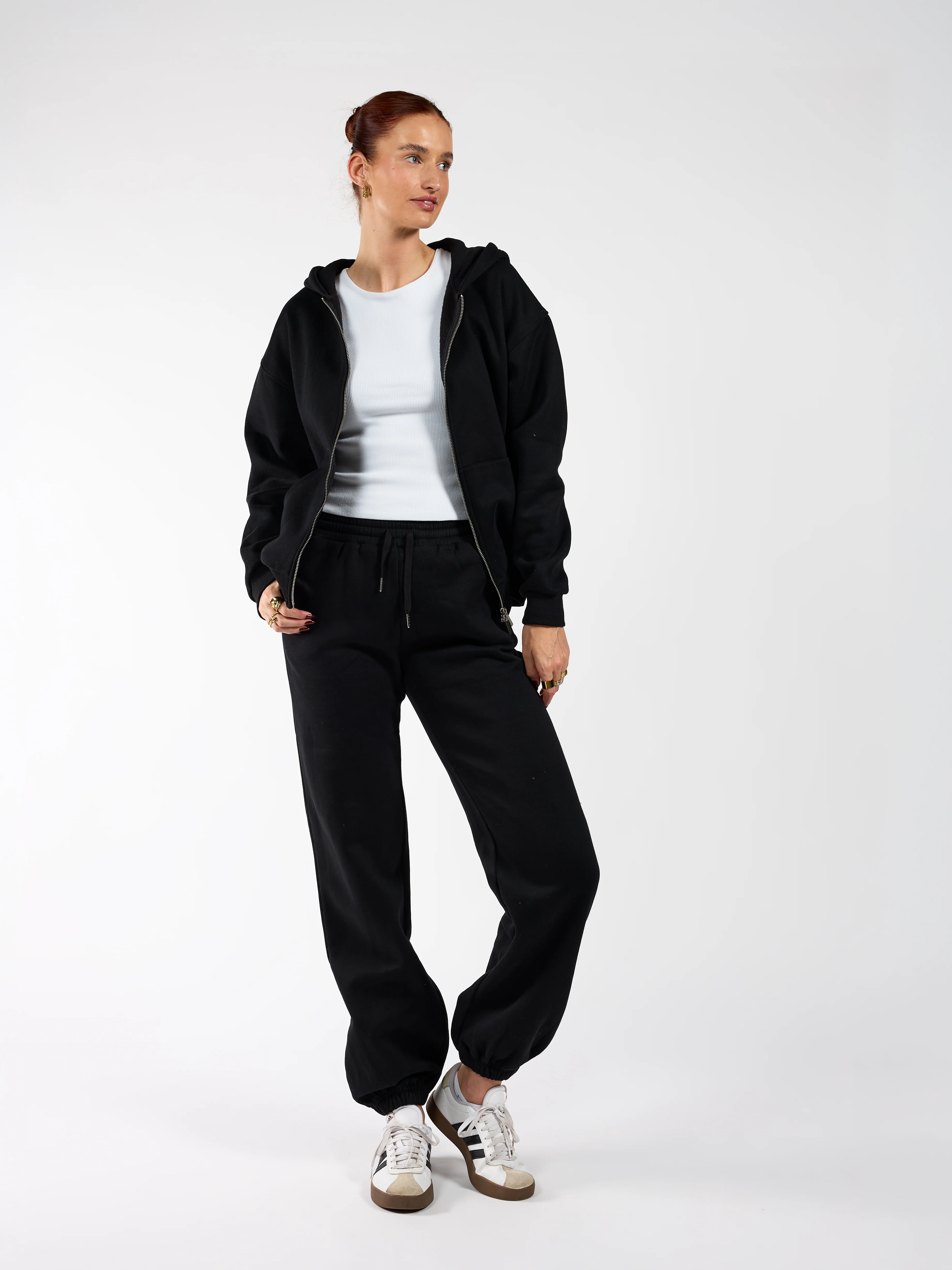Khloé Zipper Hoodie | Zwart | Tall - Image 5