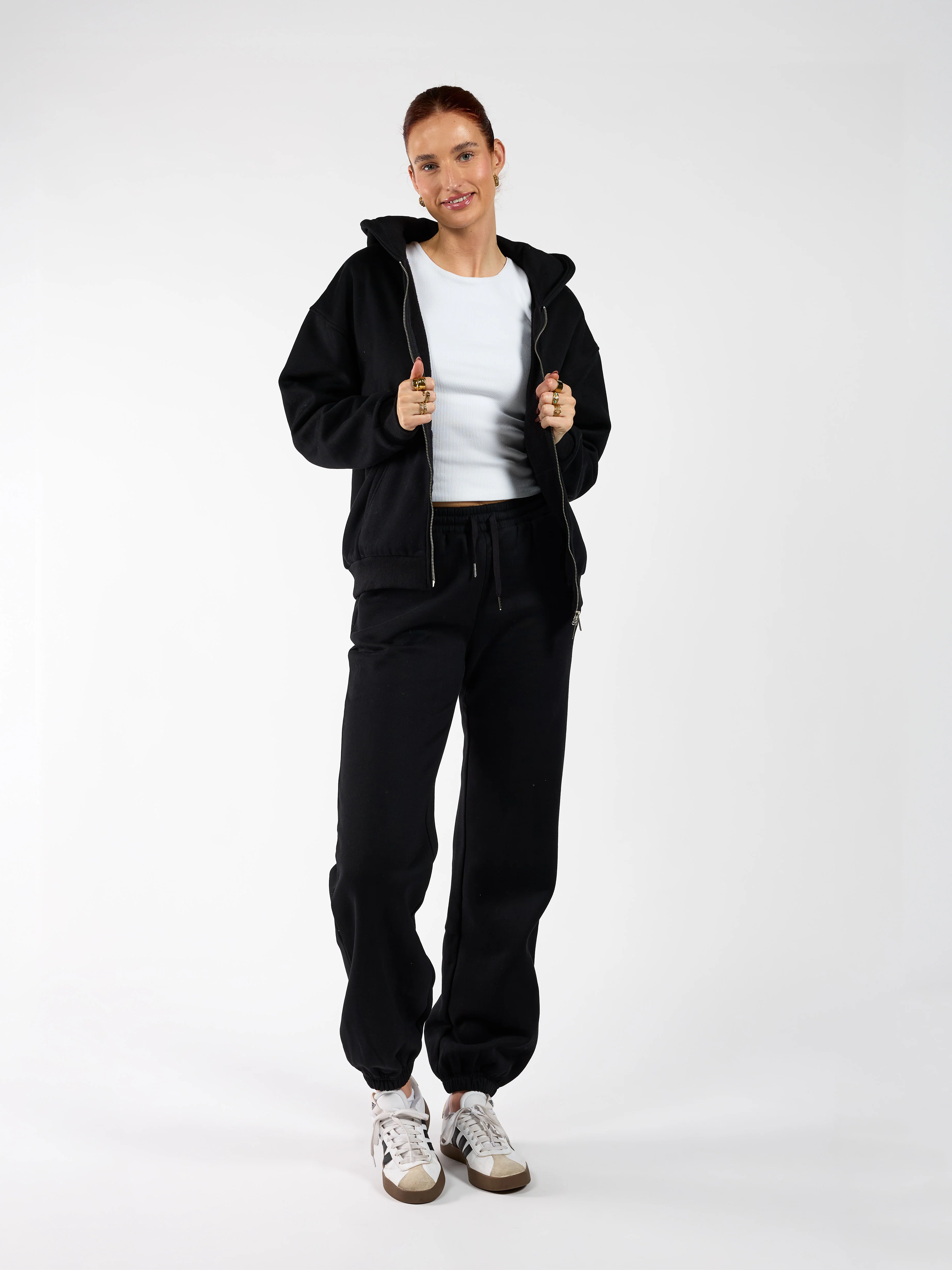 Khloé Zipper Hoodie | Zwart | Tall - Image 6
