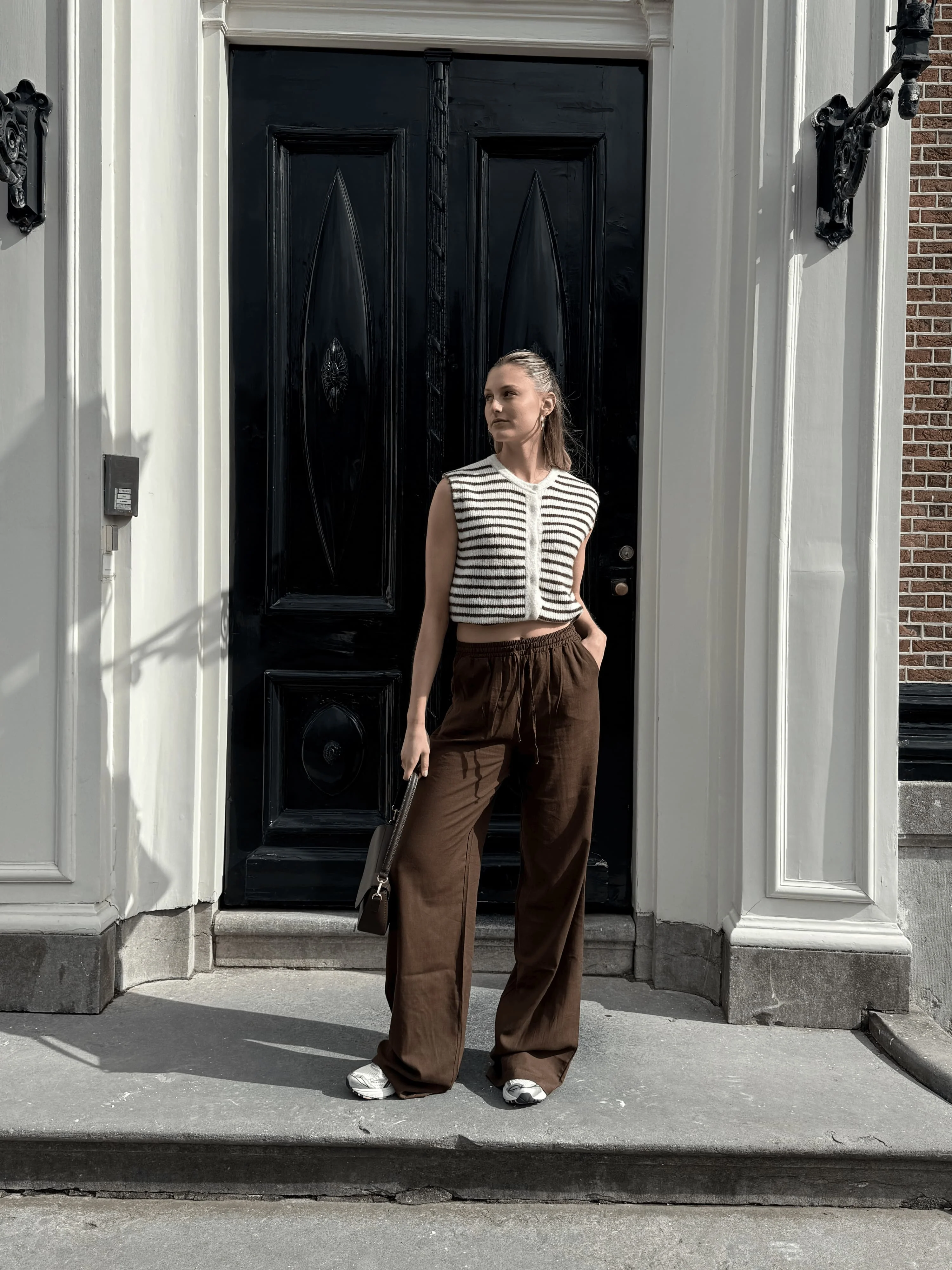 Lauren pants | Linnen | Bruin | Tall - Image 3