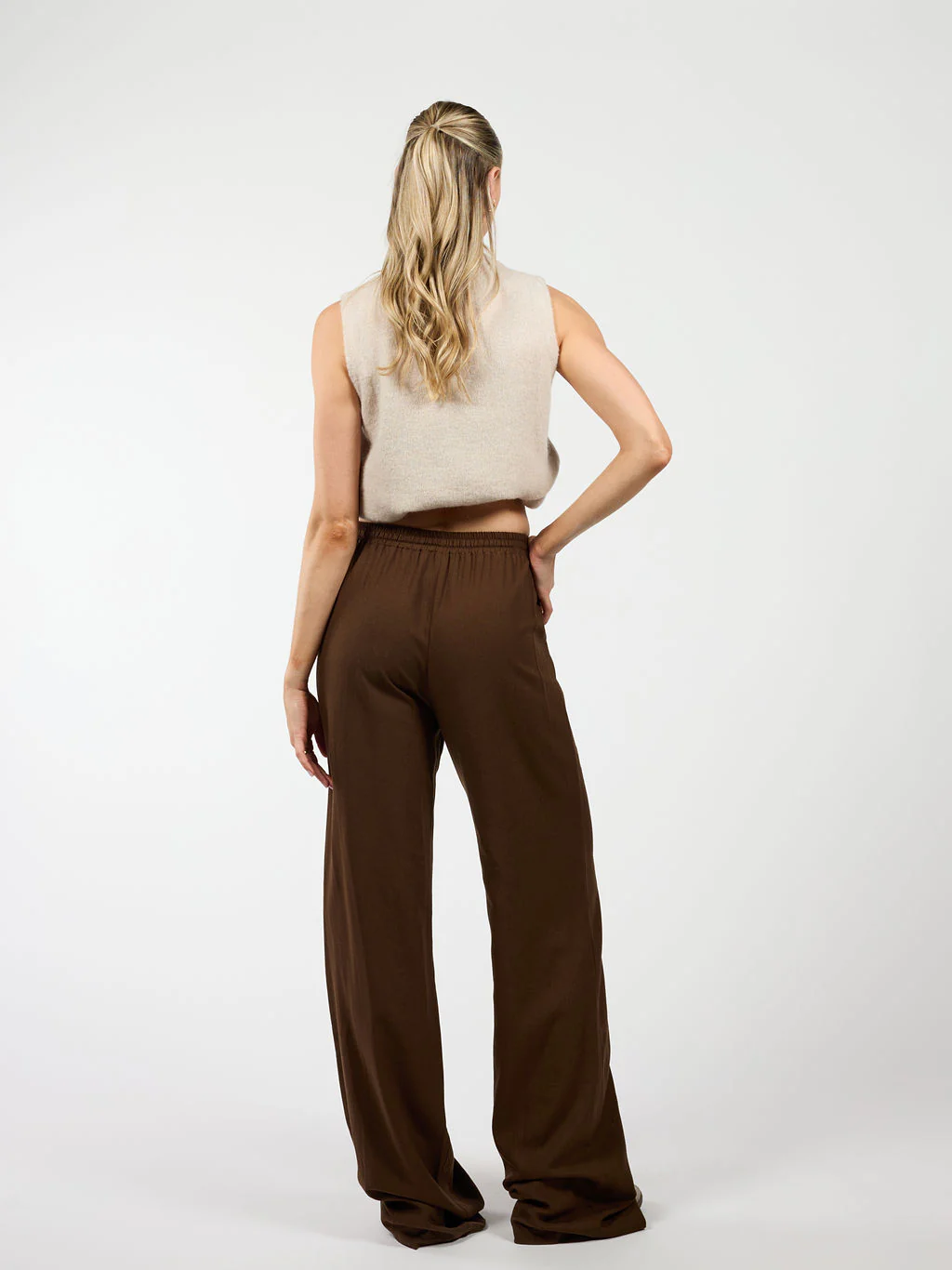 Lauren pants | Linnen | Bruin | Tall - Image 6