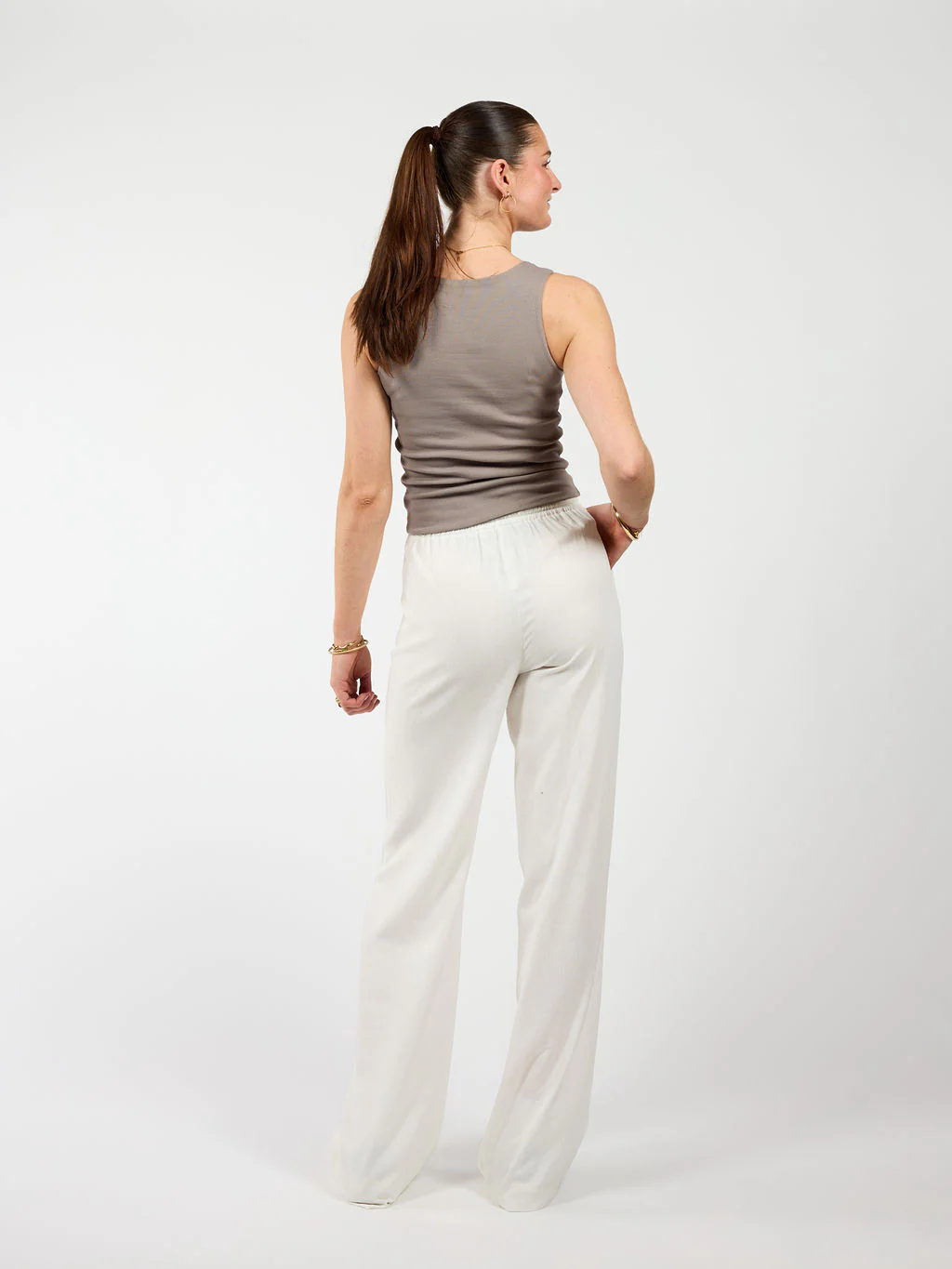 Lauren pants | Linnen | Wit | Tall - Image 5