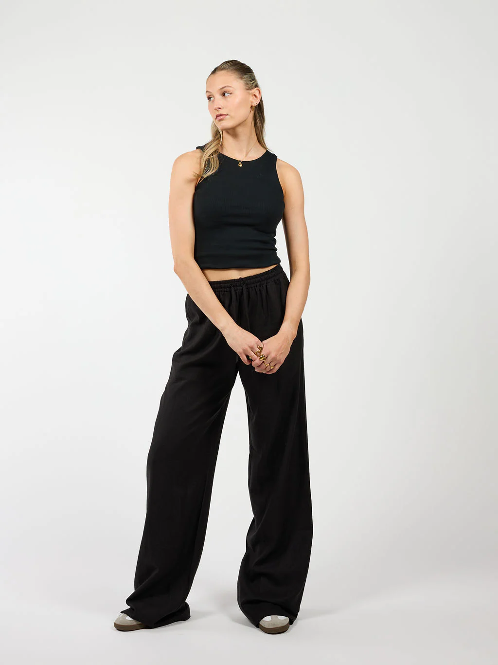 Lauren pants | Linnen | Zwart | Tall - Image 3
