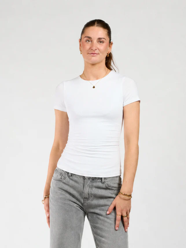 Liza short sleeve top | Wit | Tall - Image 6