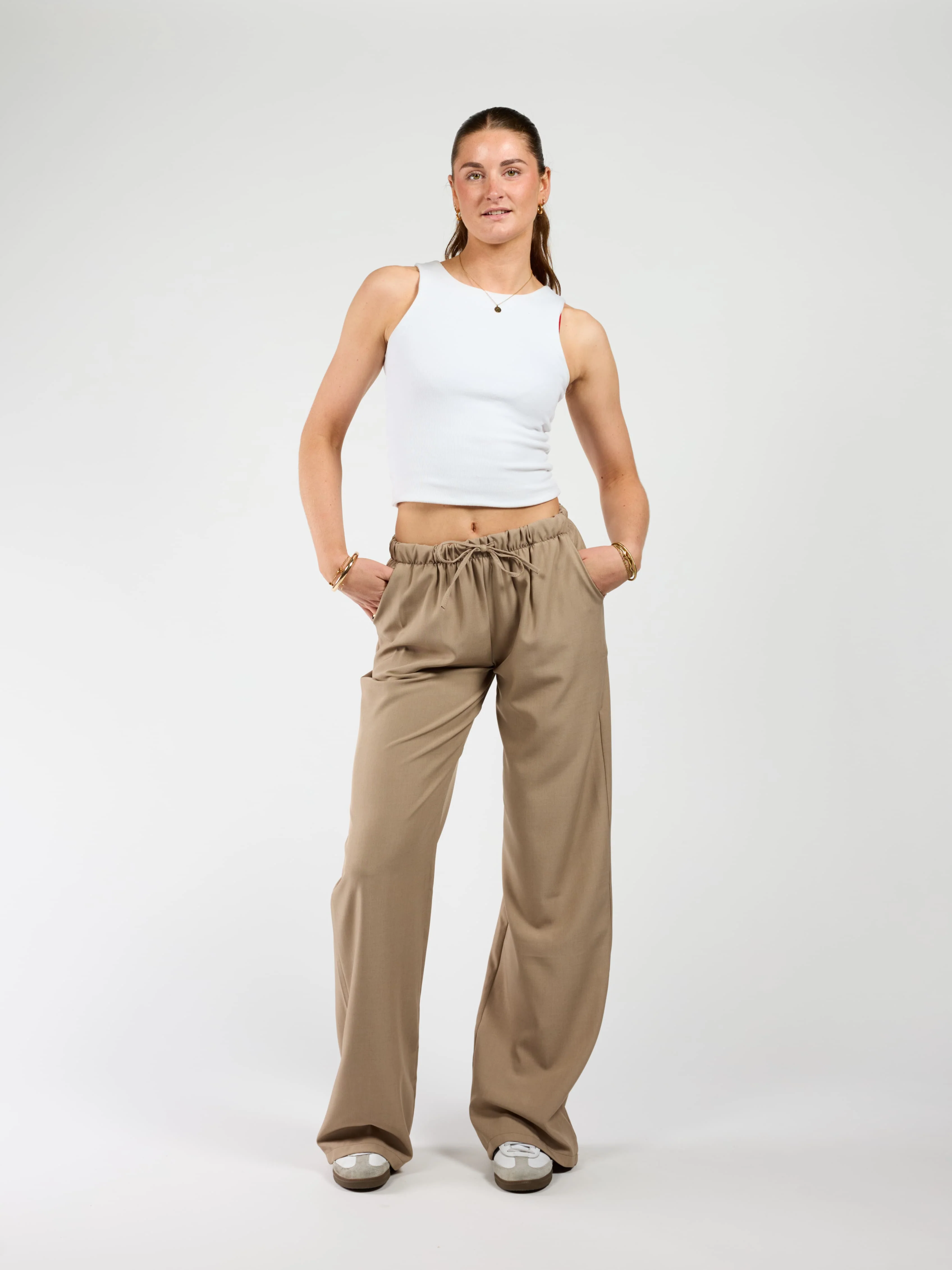 Lize pants | Taupe | Tall - Image 2
