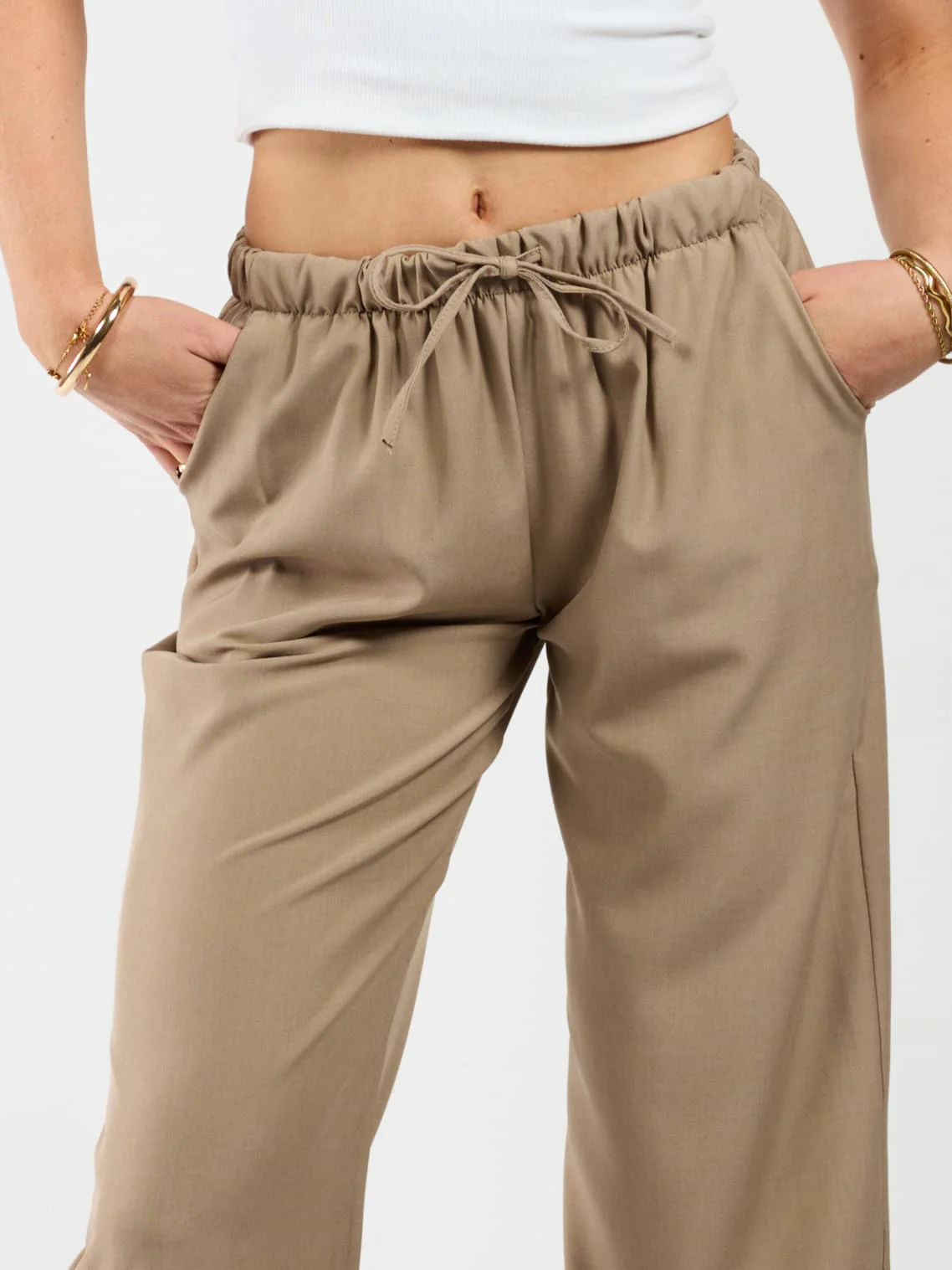 Lize pants | Taupe | Tall - Image 3