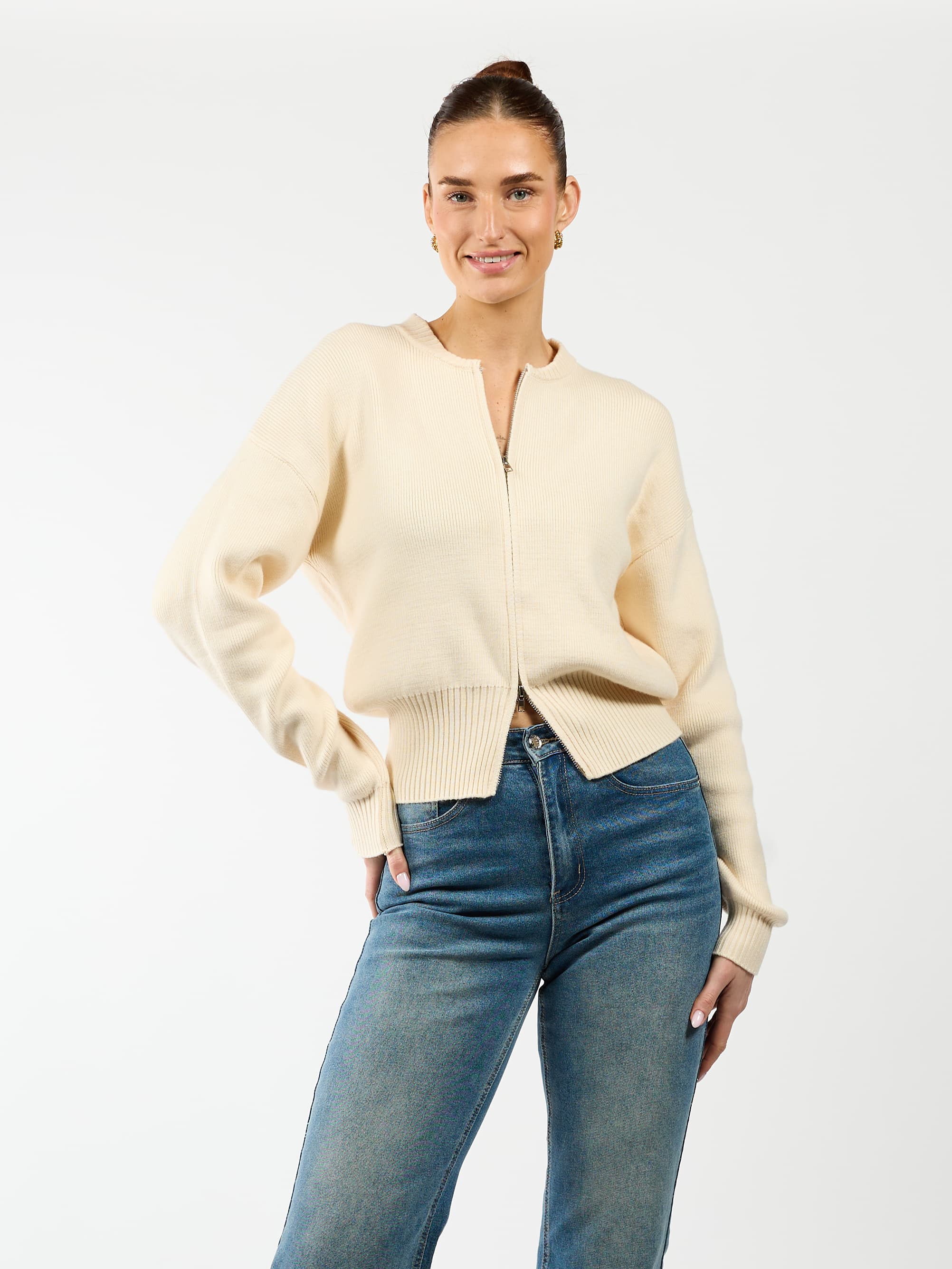 Lizzy vest met zipper | Butter | Tall - Image 4