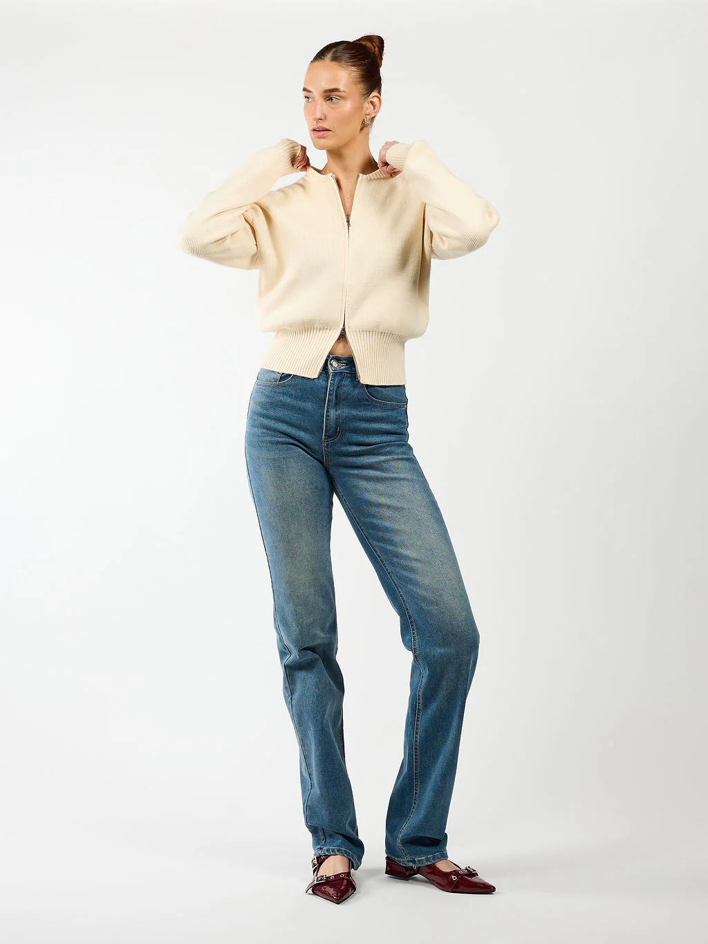 Lizzy vest met zipper | Butter | Tall - Image 5