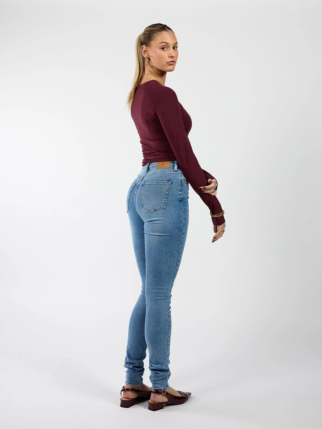 Lois Skinny Jeans | Blauw | Stretch | Tall - Image 5