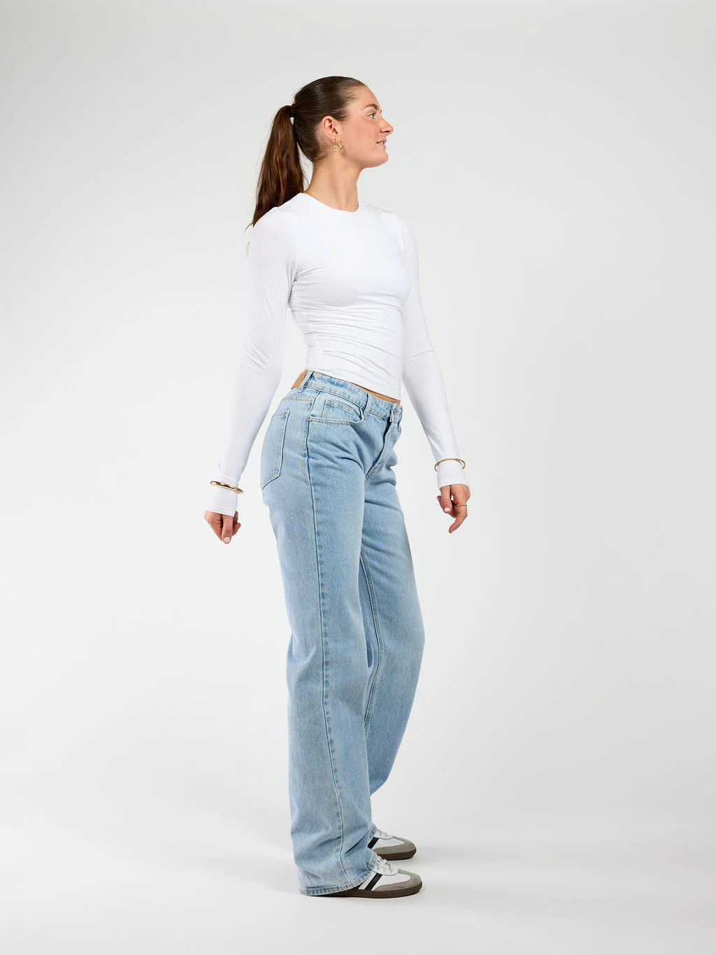 Lola Low/Mid Waist Jeans| Blue | Tall - Image 4