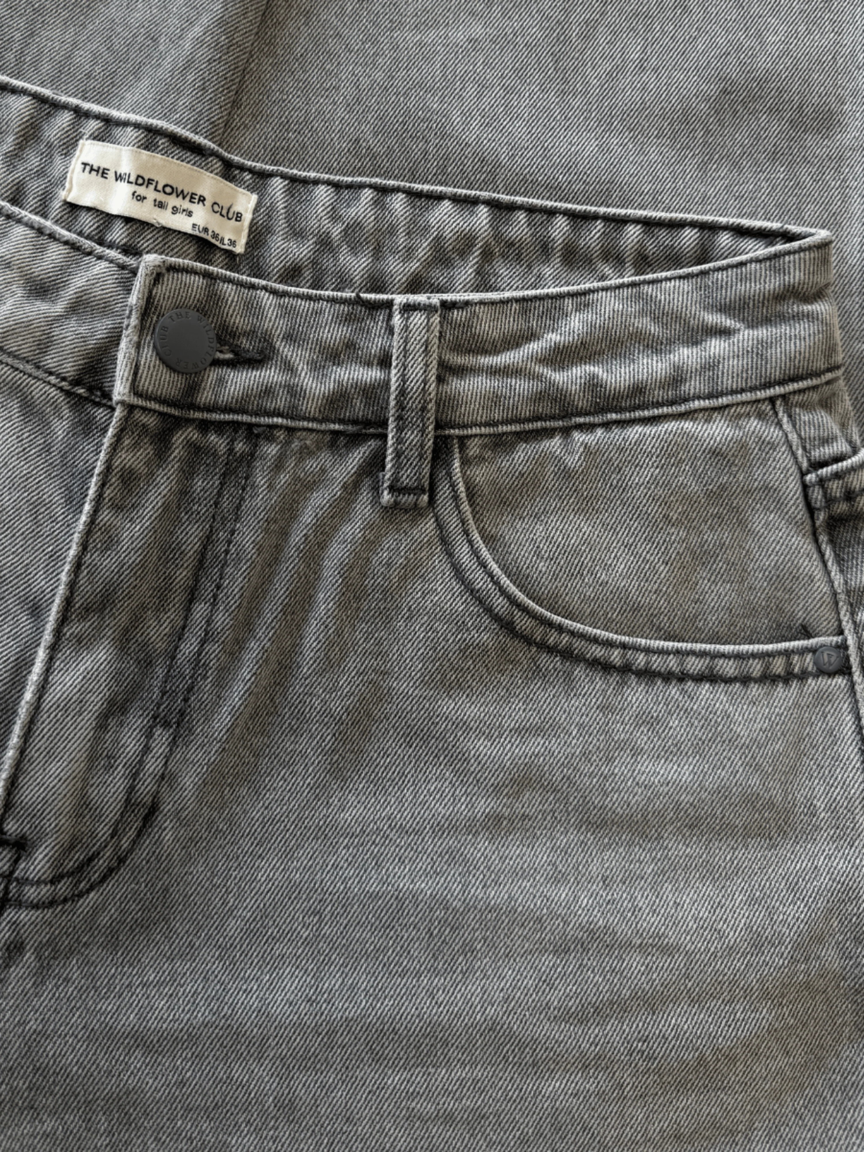 Lola Low/Mid Waist Jeans| Grey | Tall - Image 6