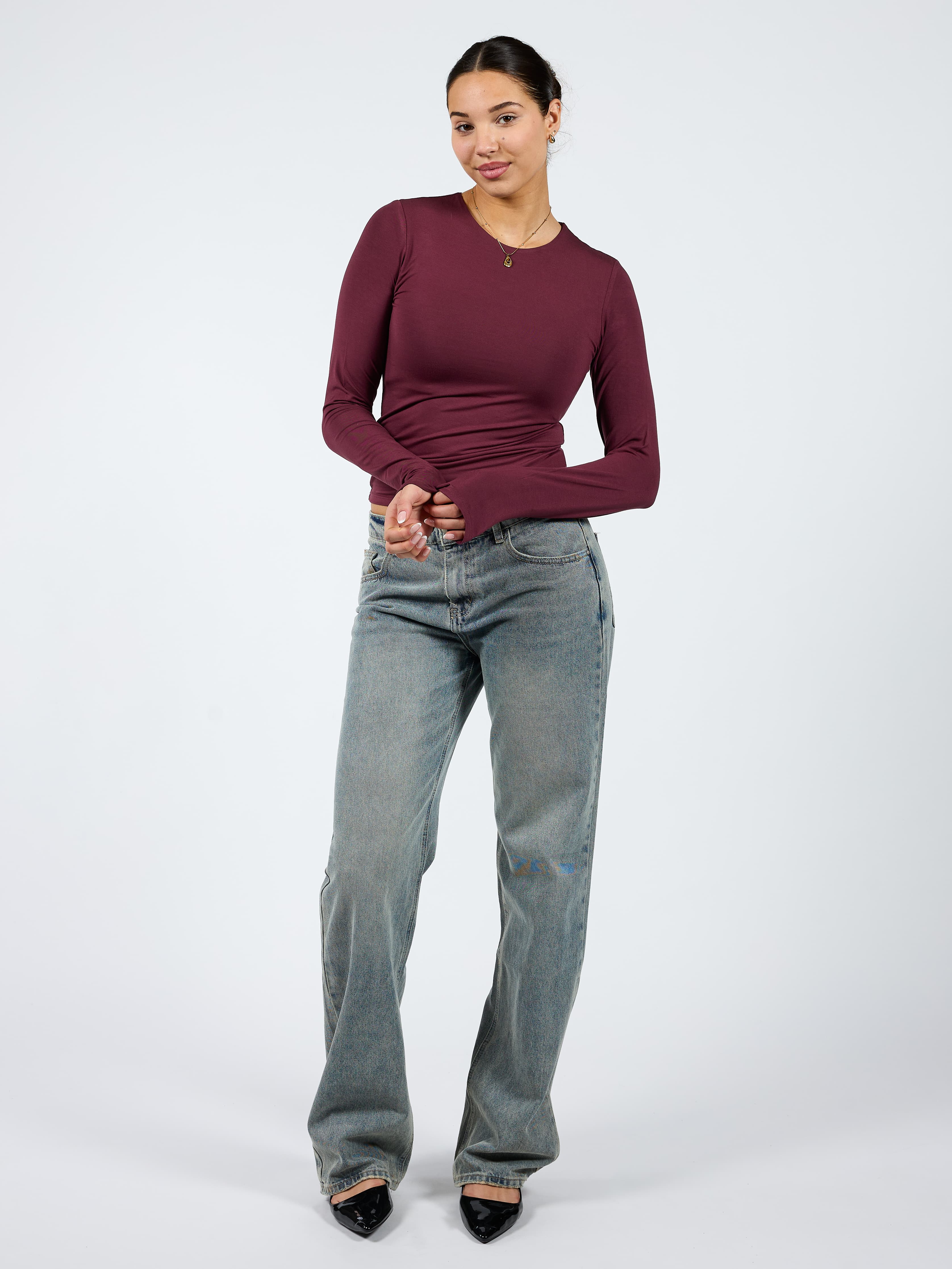 Lola Low/Mid Waist Jeans| Vintage Blue | Tall - Image 3