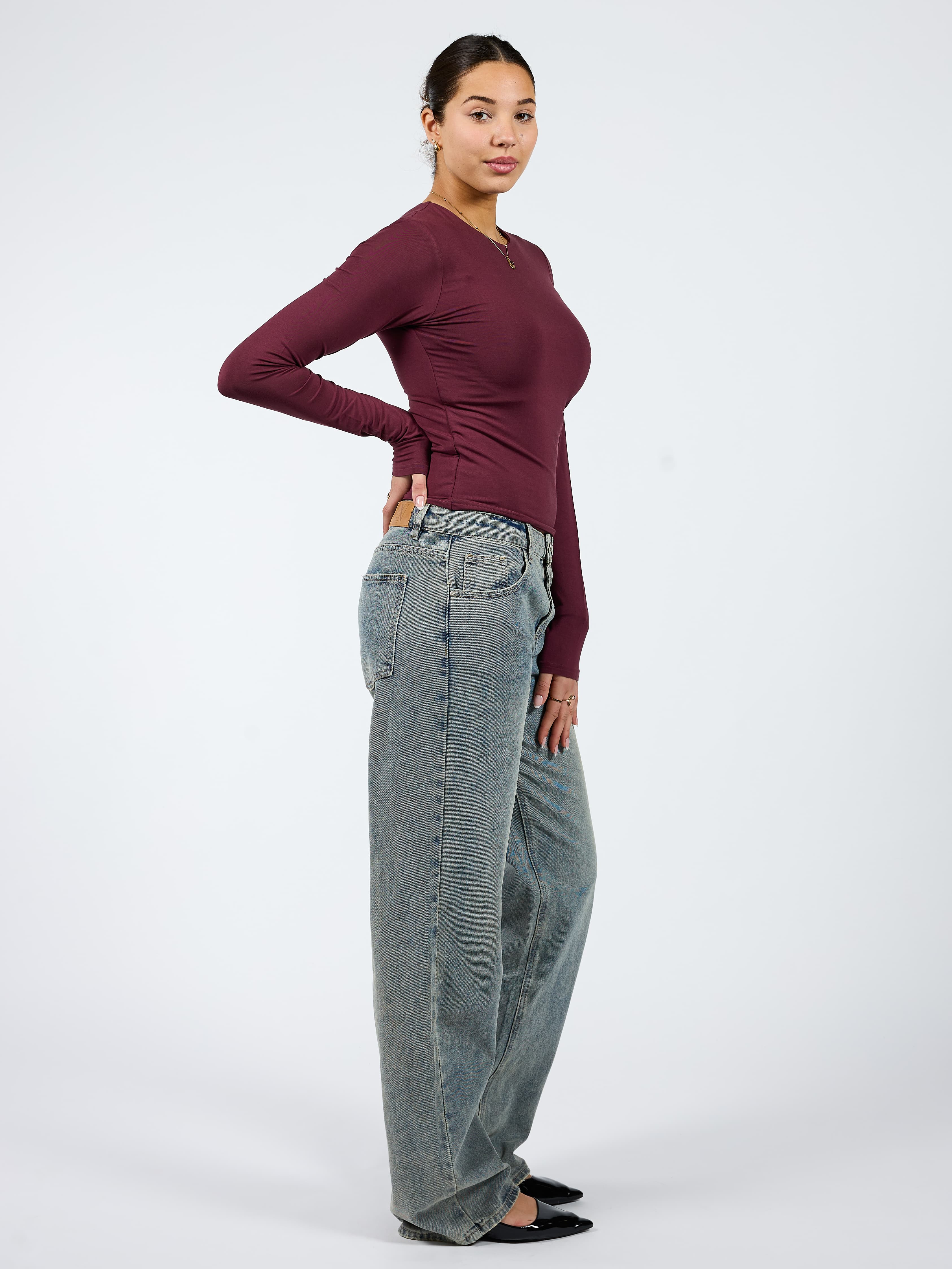 Lola Low/Mid Waist Jeans| Vintage Blue | Tall - Image 4