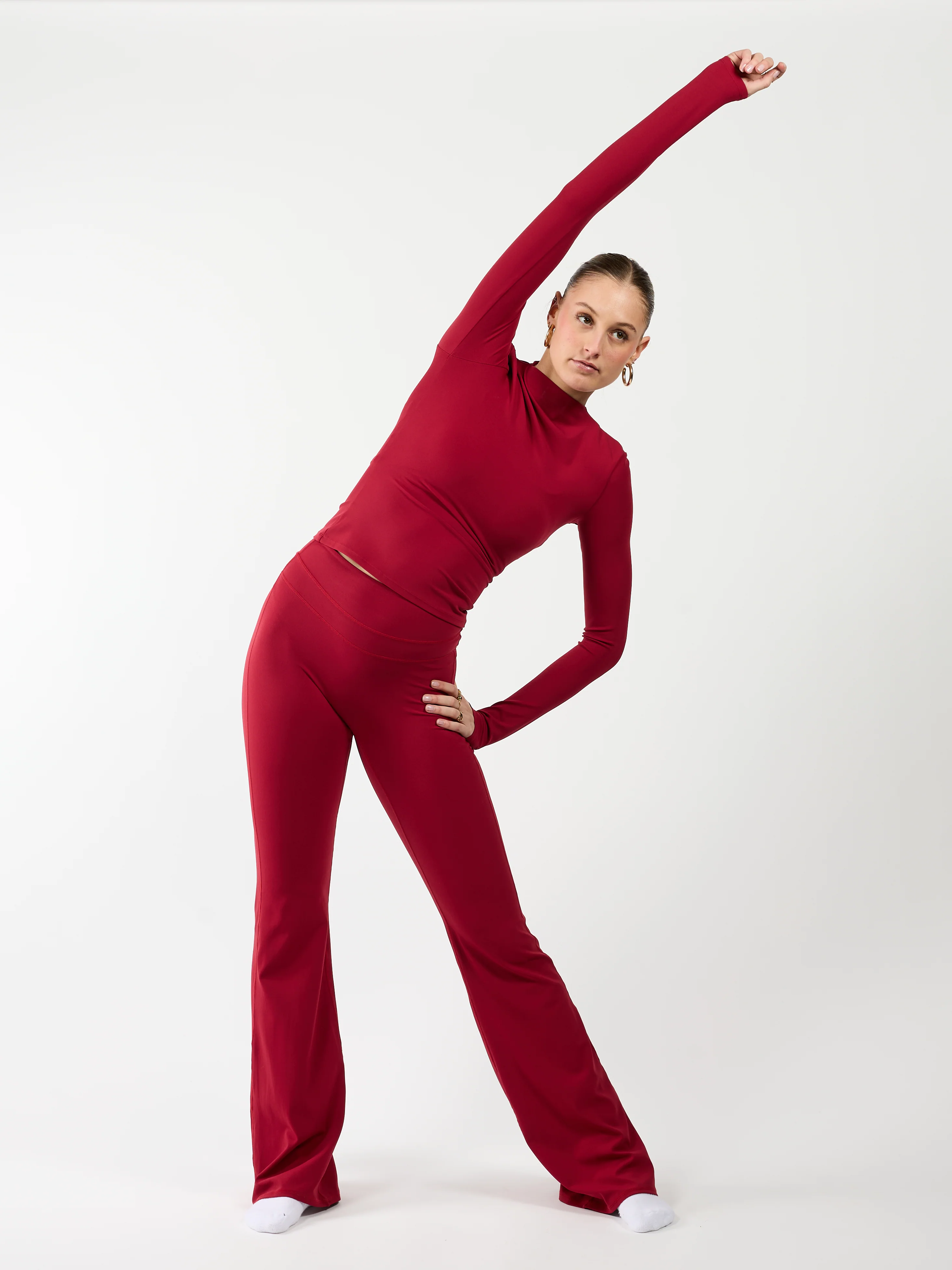 Long sleeve top | Sport | Bordeaux | Tall - Image 6