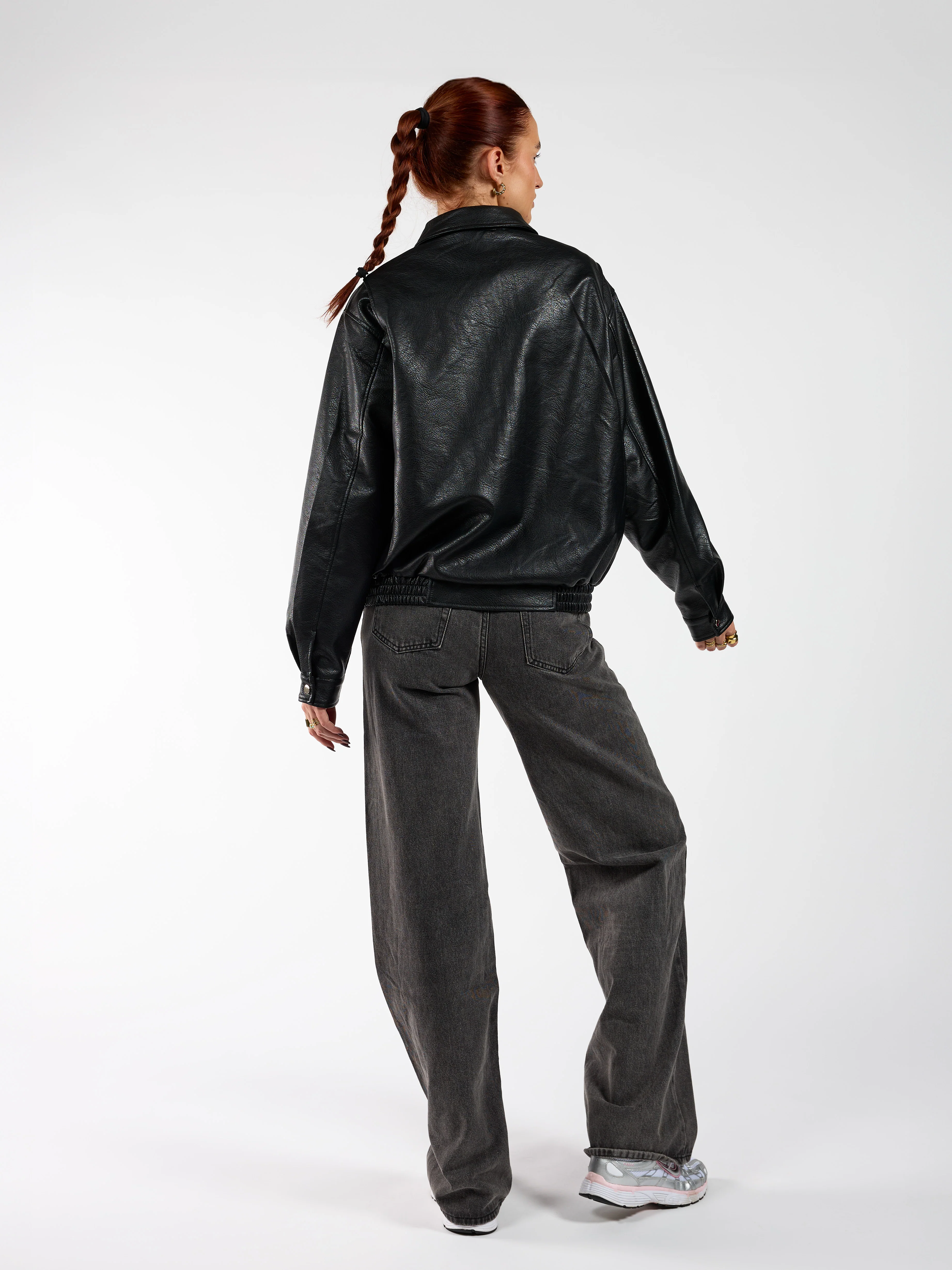 Loua oversized jacket | Zwart | Tall - Image 8