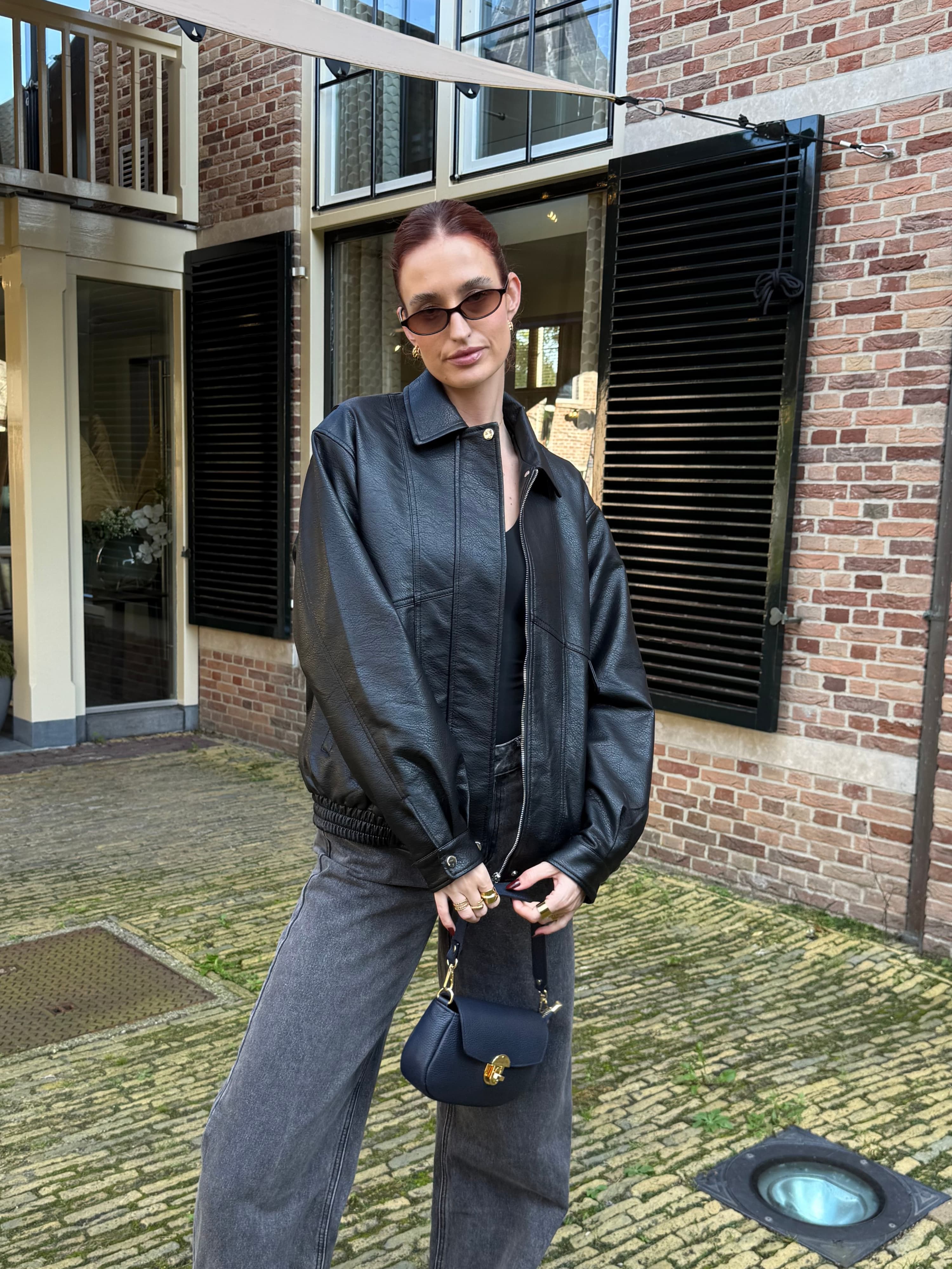 Loua oversized jacket | Zwart | Tall - Image 9