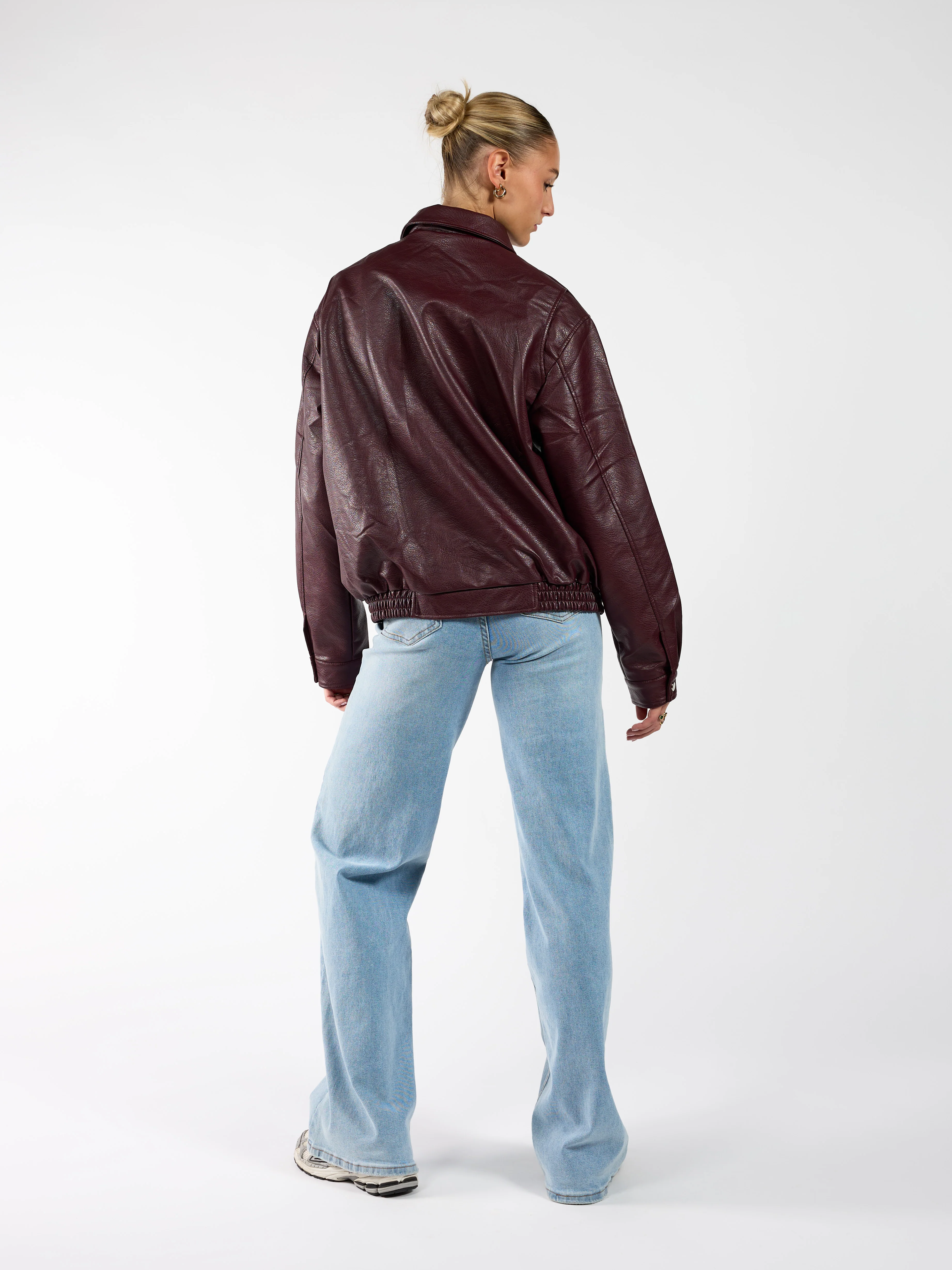 Loua oversized jacket | Bordeaux | Tall - Image 7