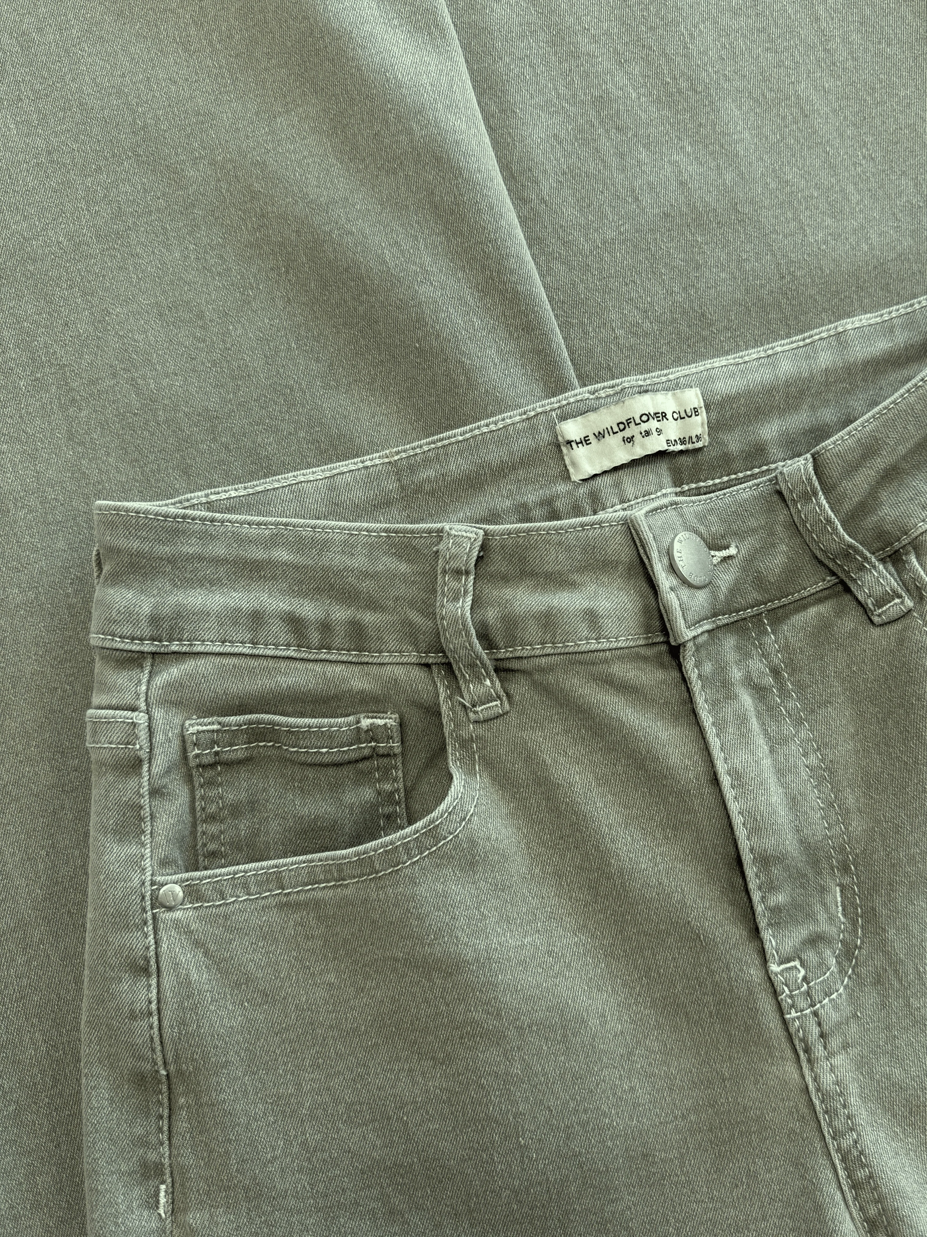 Levi | Low Waist Wide Leg Jeans | Groen | Stretch | Tall - Image 10
