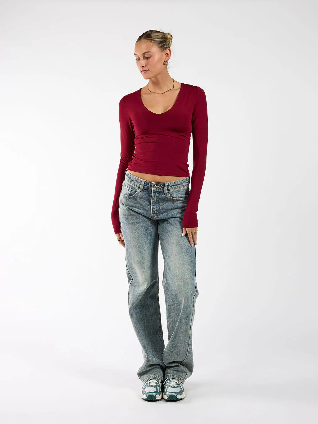 Lovi V-top | Bordeaux | Tall - Image 4
