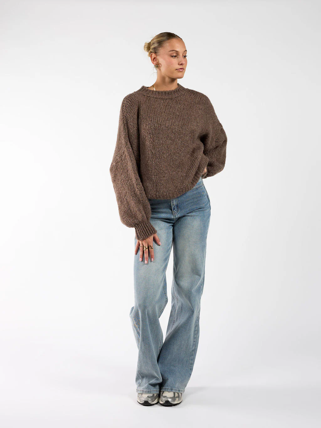 Lulu | Gebreide trui | Bruin - Image 3