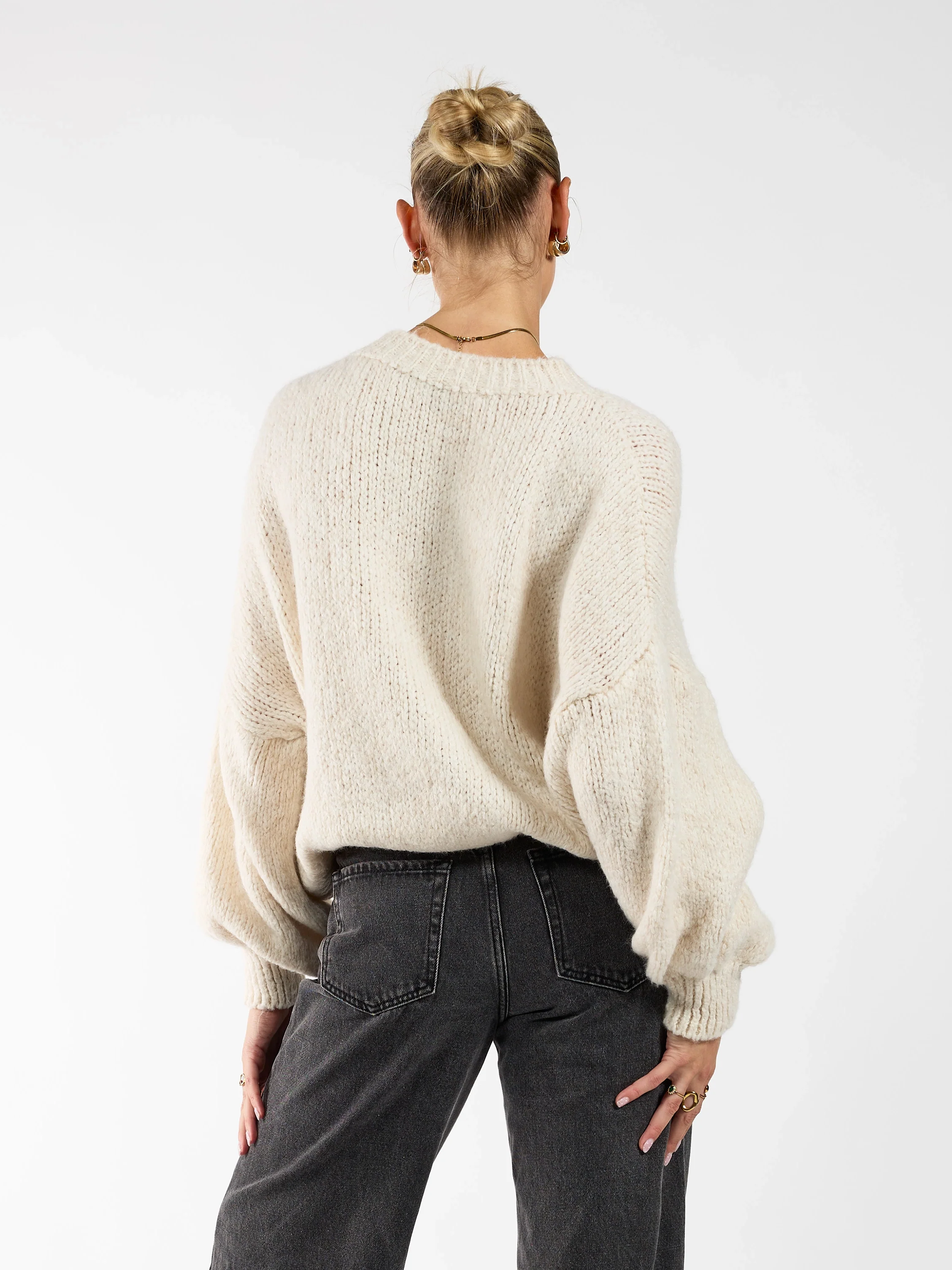 Lulu | Gebreide trui | Cream - Image 7