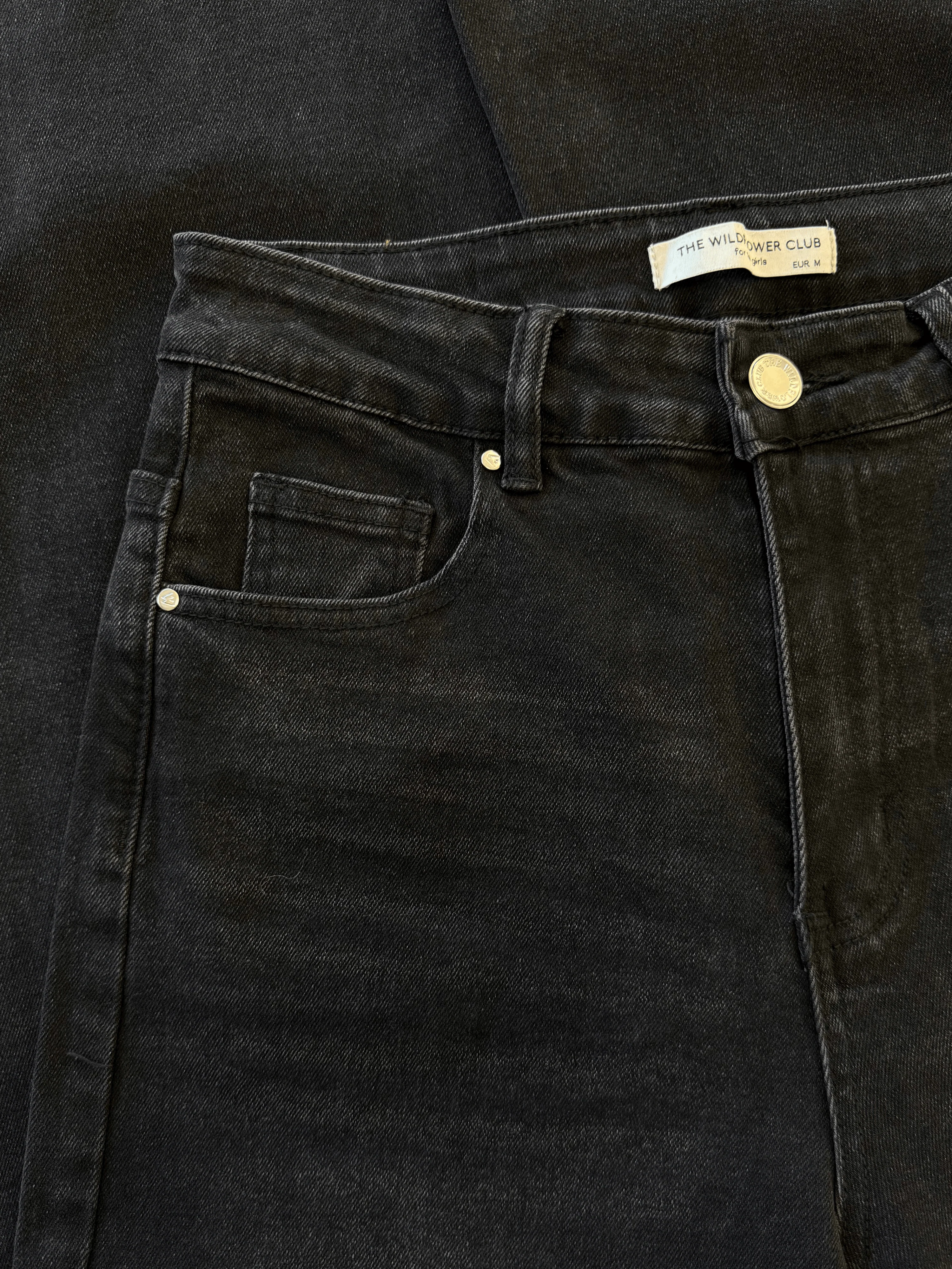 Maddy Wide Leg Jeans | Washed black | Stretch | Tall - Image 7