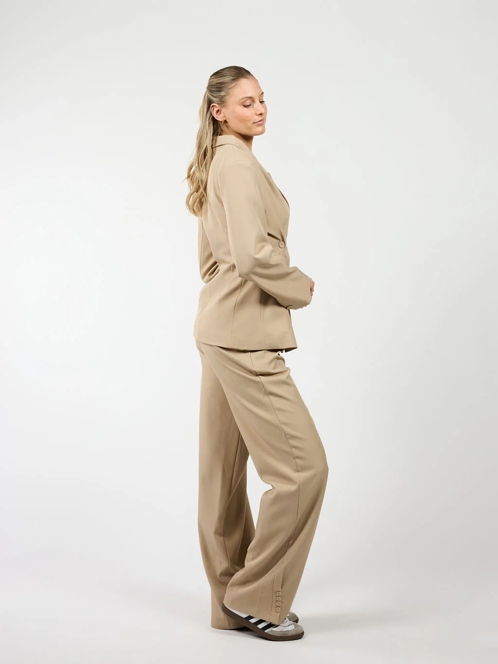 Mae getailleerde blazer | Beige | Tall - Image 3