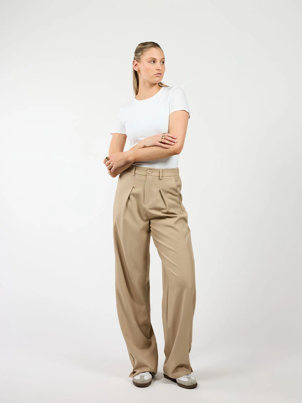 Mae Pantalon | Beige | Tall - Image 3
