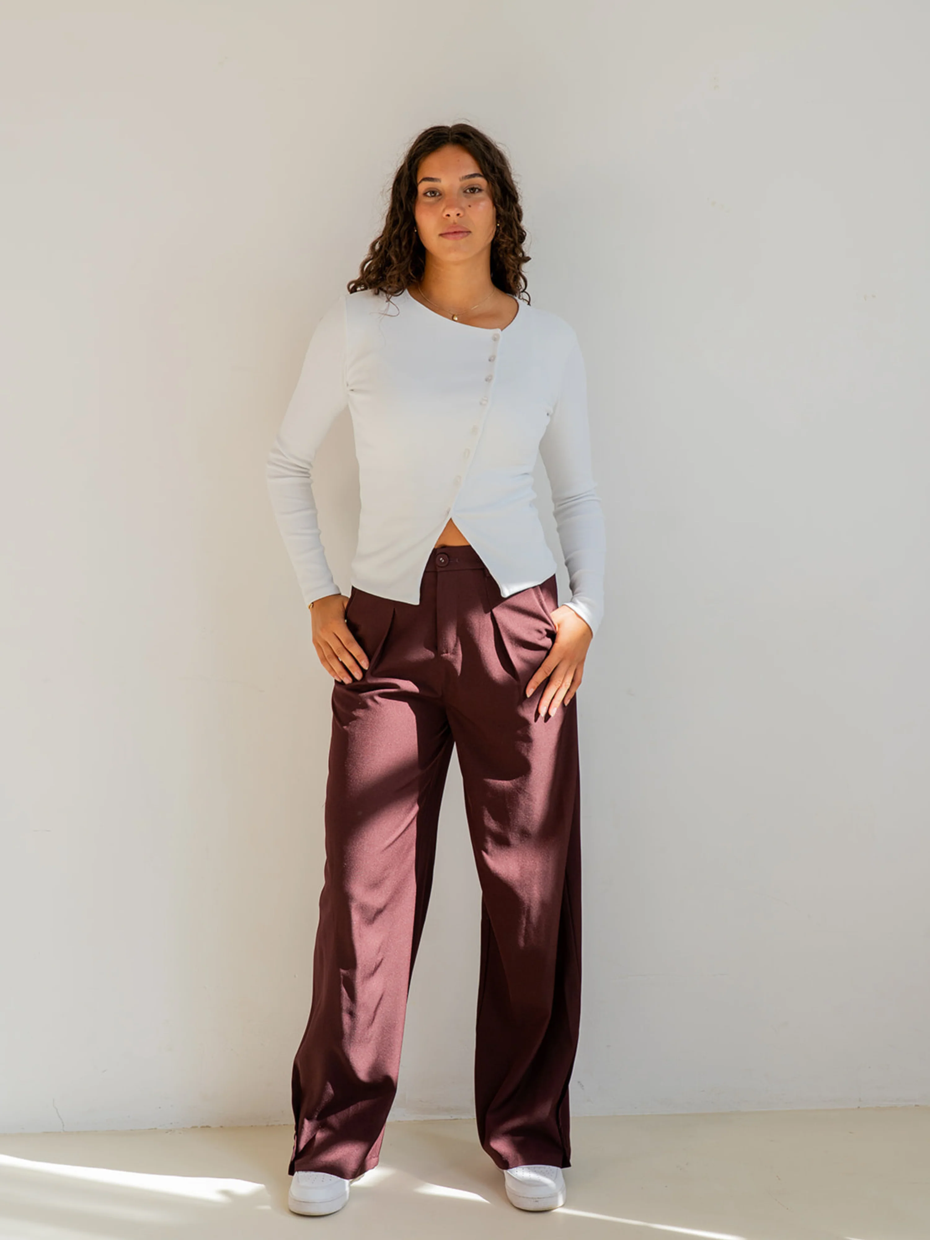 Mae Pantalon | Bordeaux | Tall - Image 7