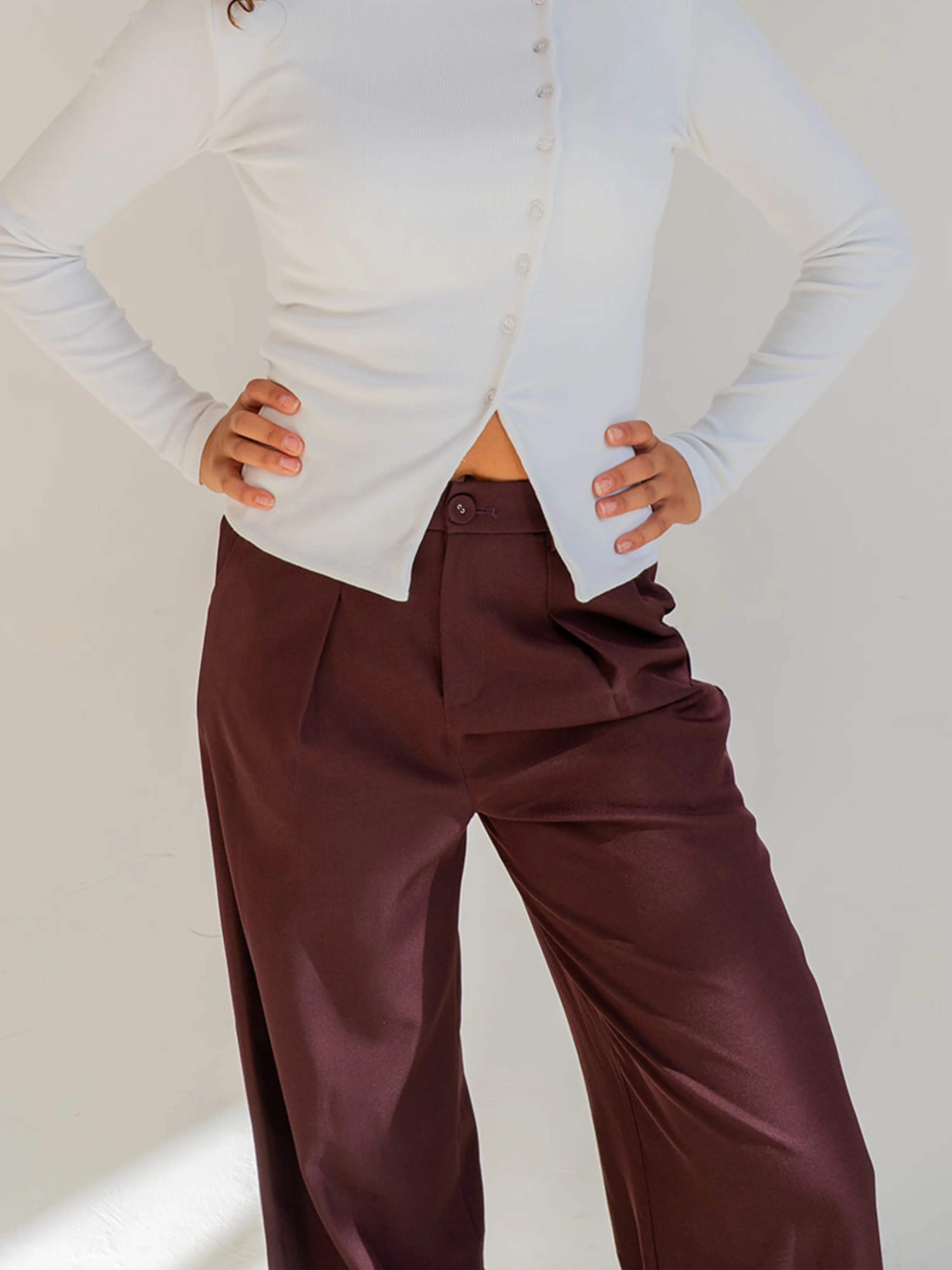 Mae Pantalon | Bordeaux | Tall - Image 8